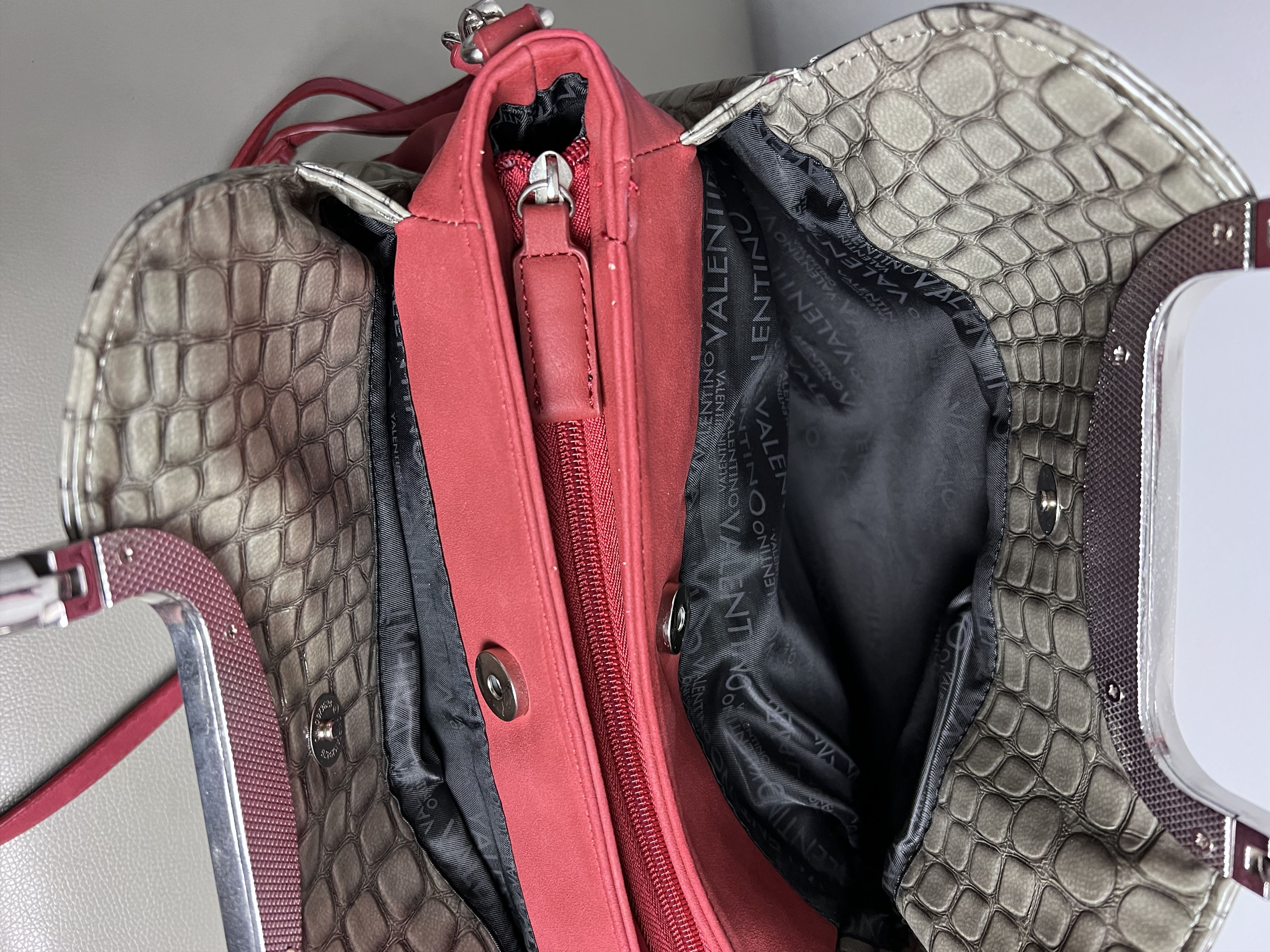 Mario Valentino Mario Valentino - Crocs Skin - 2 Way Bag Size ONE SIZE - 5 Thumbnail