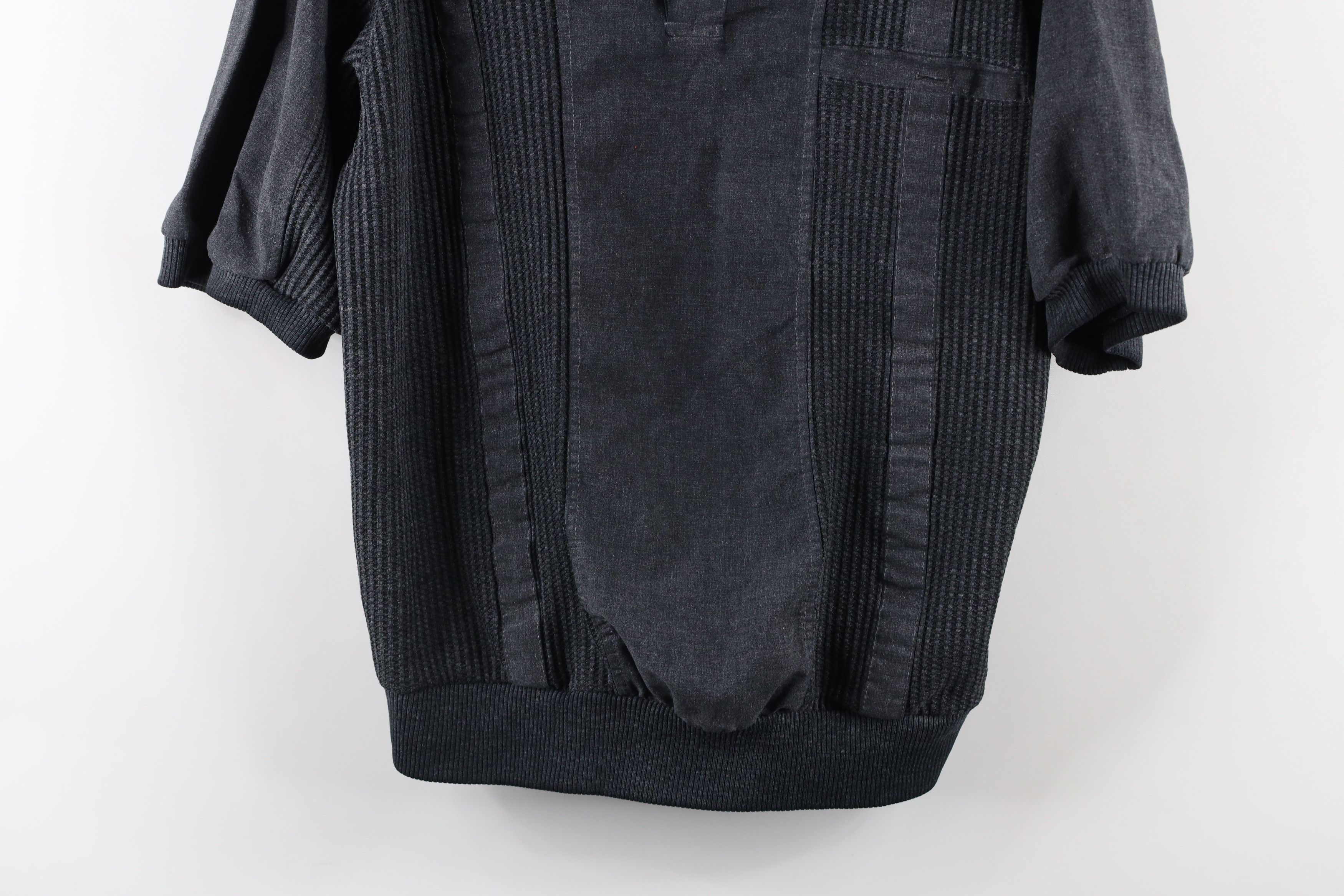 Vintage Vintage 90s Streetwear Waffle Knit Pullover Polo Shirt Size US M / EU 48-50 / 2 - 3 Thumbnail