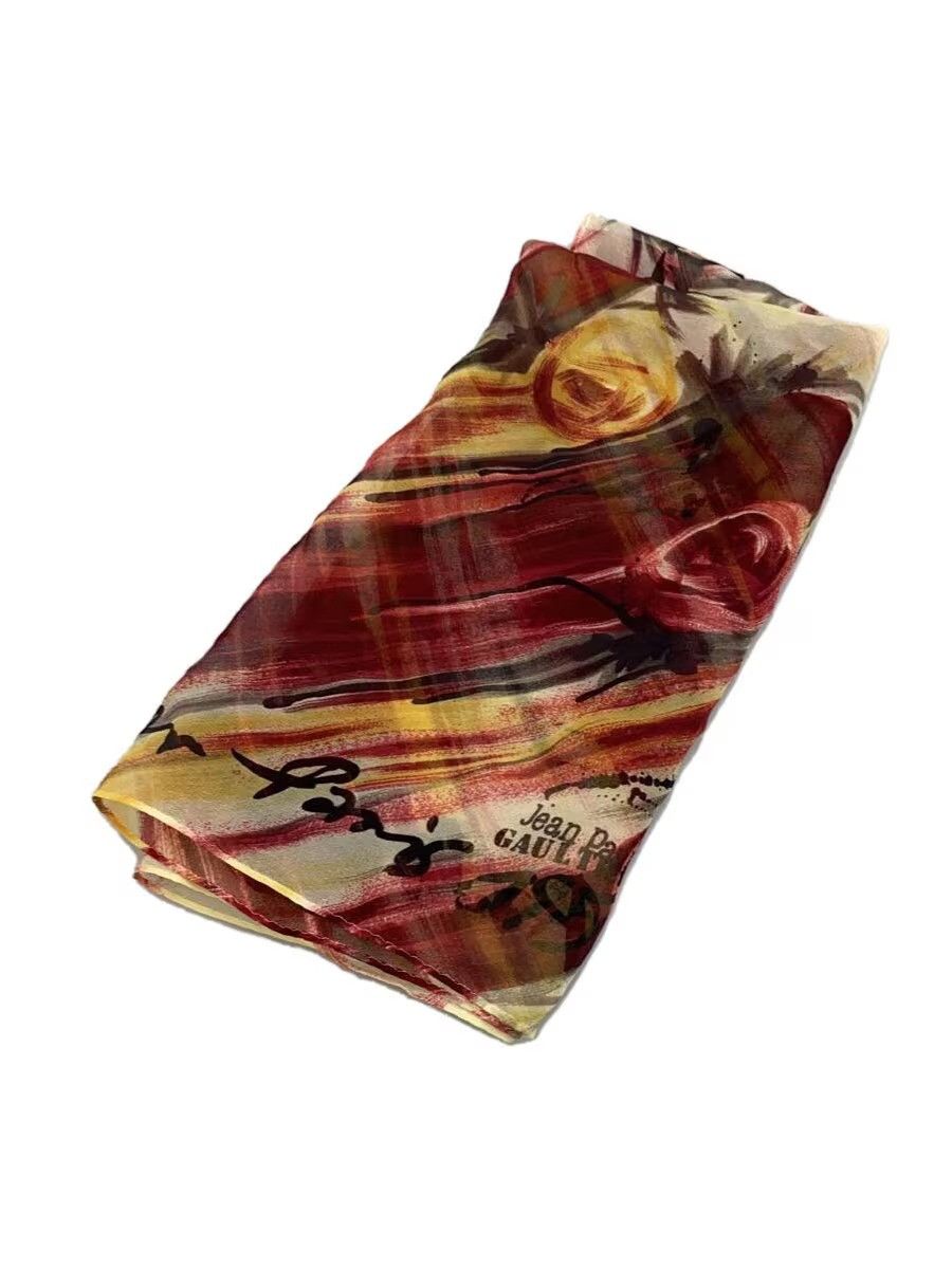 Jean Paul Gaultier Floral Silk Scarf Size ONE SIZE - 1 Thumbnail