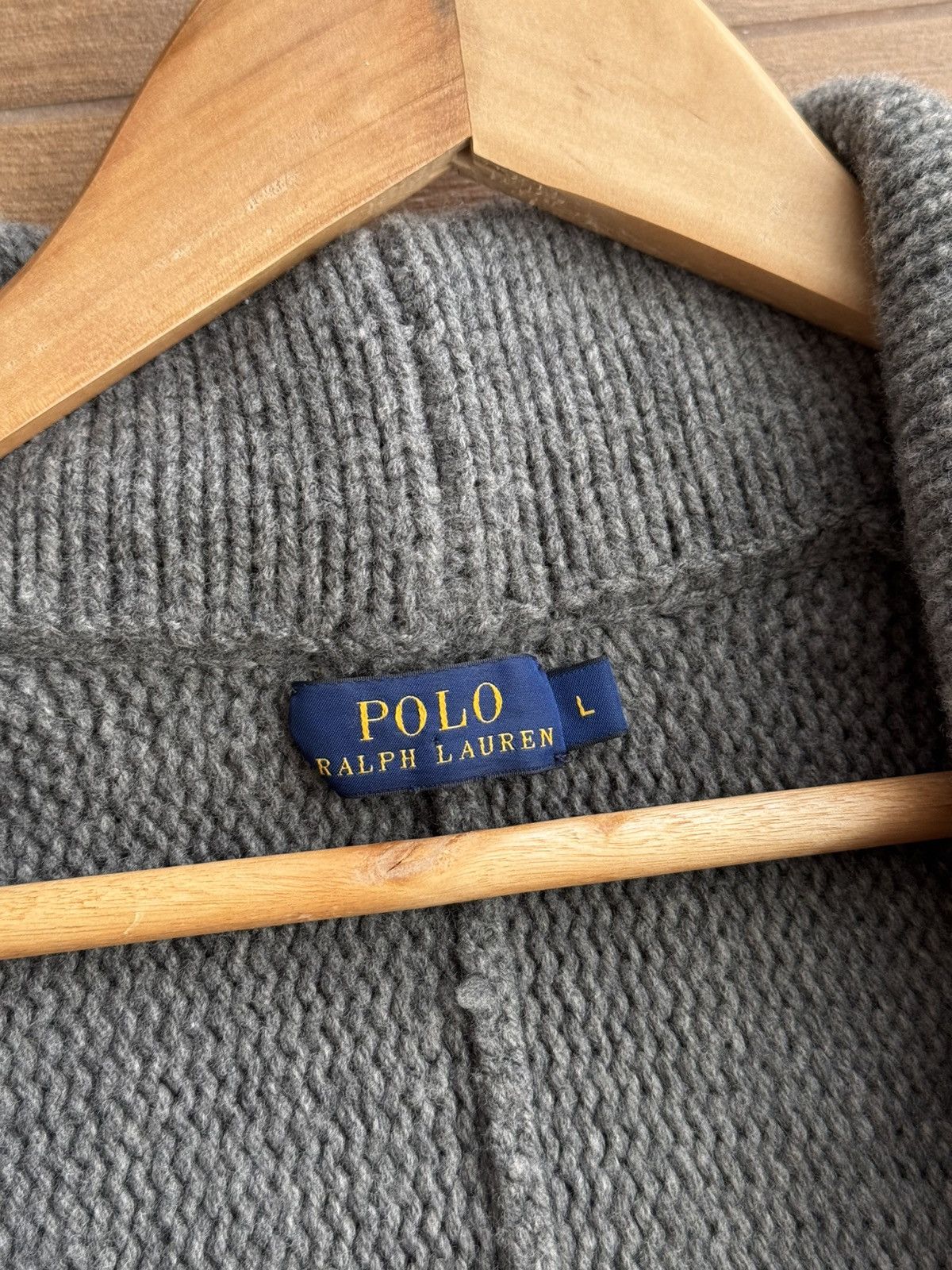 Polo Ralph Lauren × Vintage Vintage Polo Ralph Lauren Merino Wool Heavyweight Poncho Size US L / EU 52-54 / 3 - 16 Thumbnail