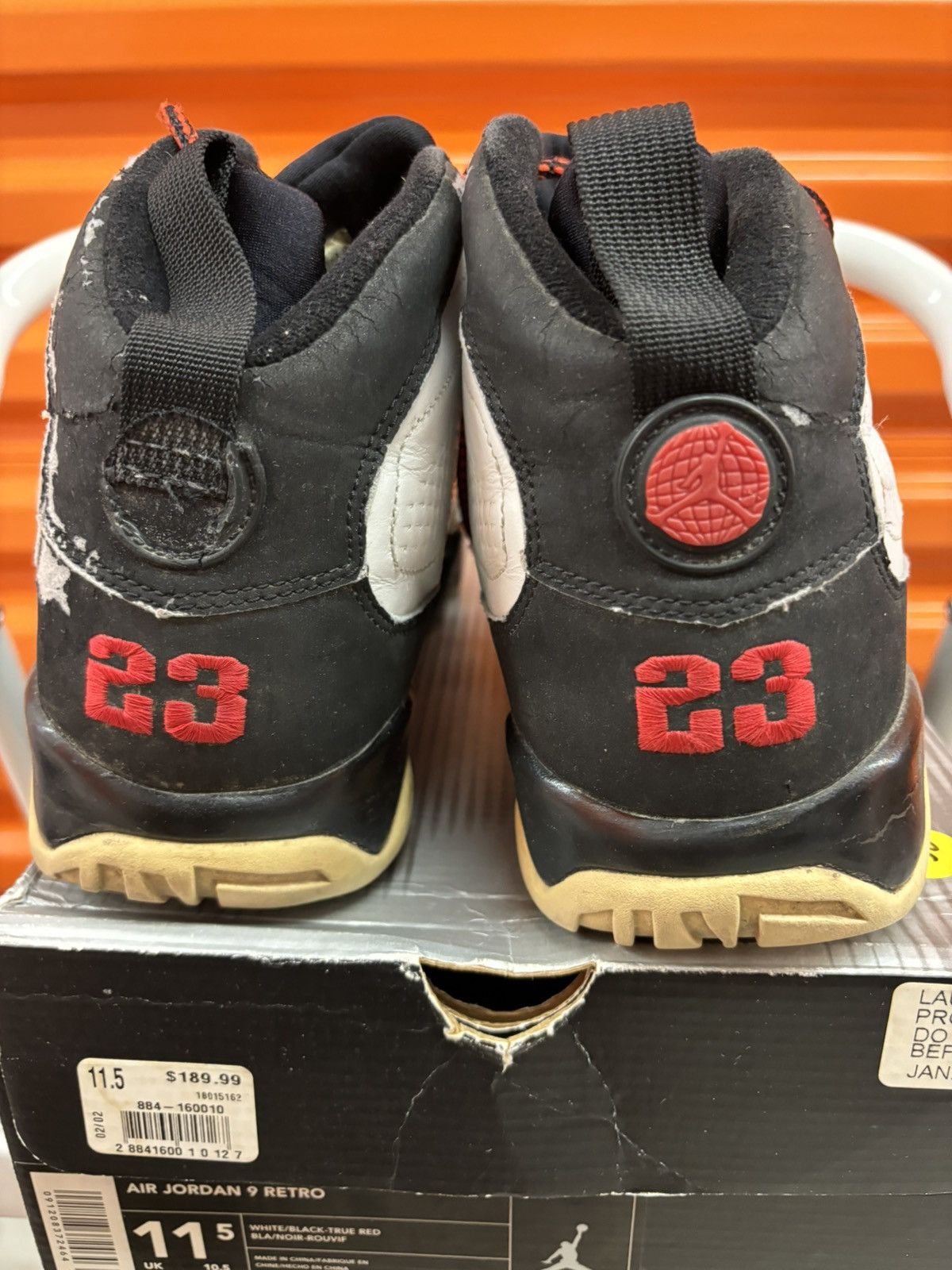Jordan Brand × Vintage ***FINAL DROP***RARE 2001 NIKE AIR JORDAN 9 OG 11.5 Size US 11.5 / EU 44-45 - 8 Thumbnail
