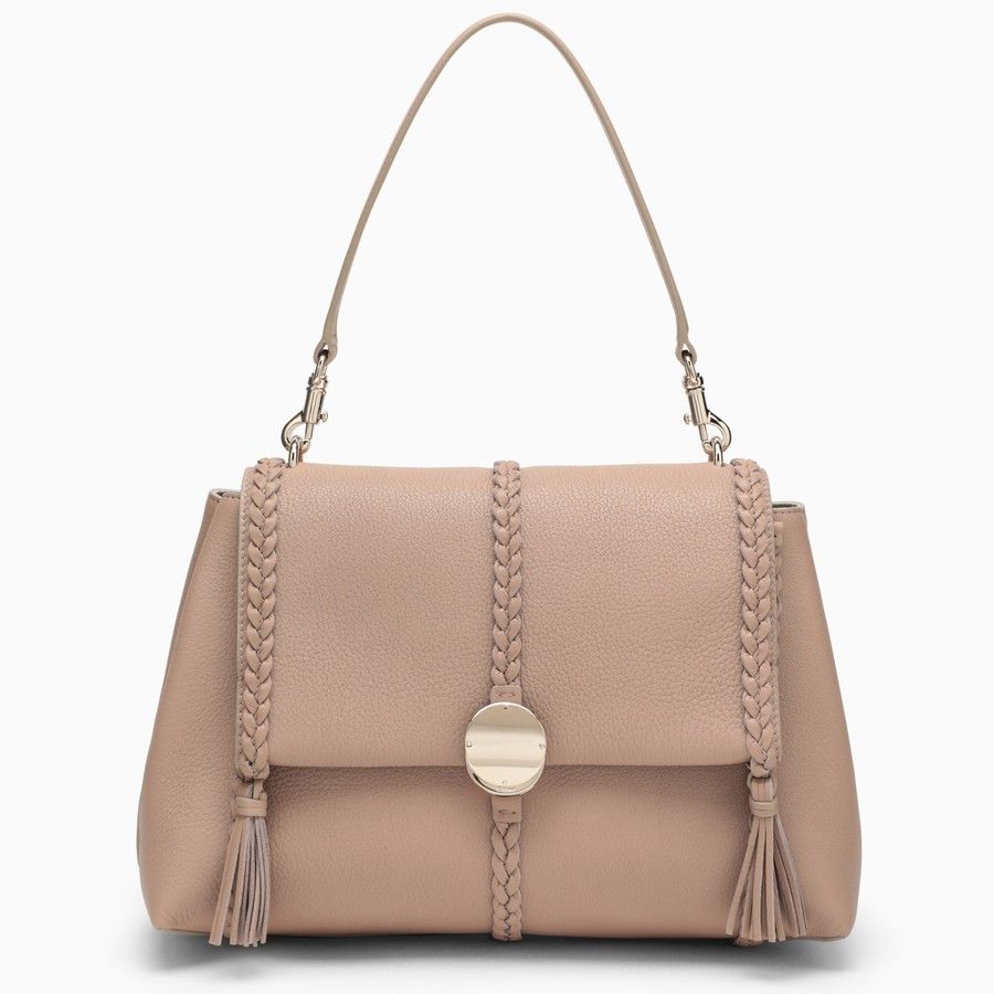 Chloe o1d2blof0824 Size : OS / Leather Shoulder Bags in Beige Size ONE SIZE - 1 Thumbnail