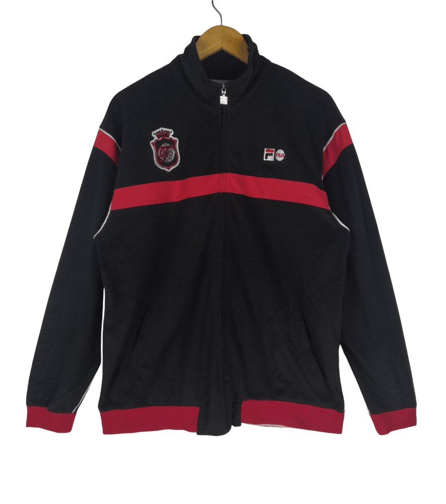 Fila Vintage Fila Velour Tracksuit Fila Sweater Big Logo Size US M / EU 48-50 / 2 - 1 Thumbnail
