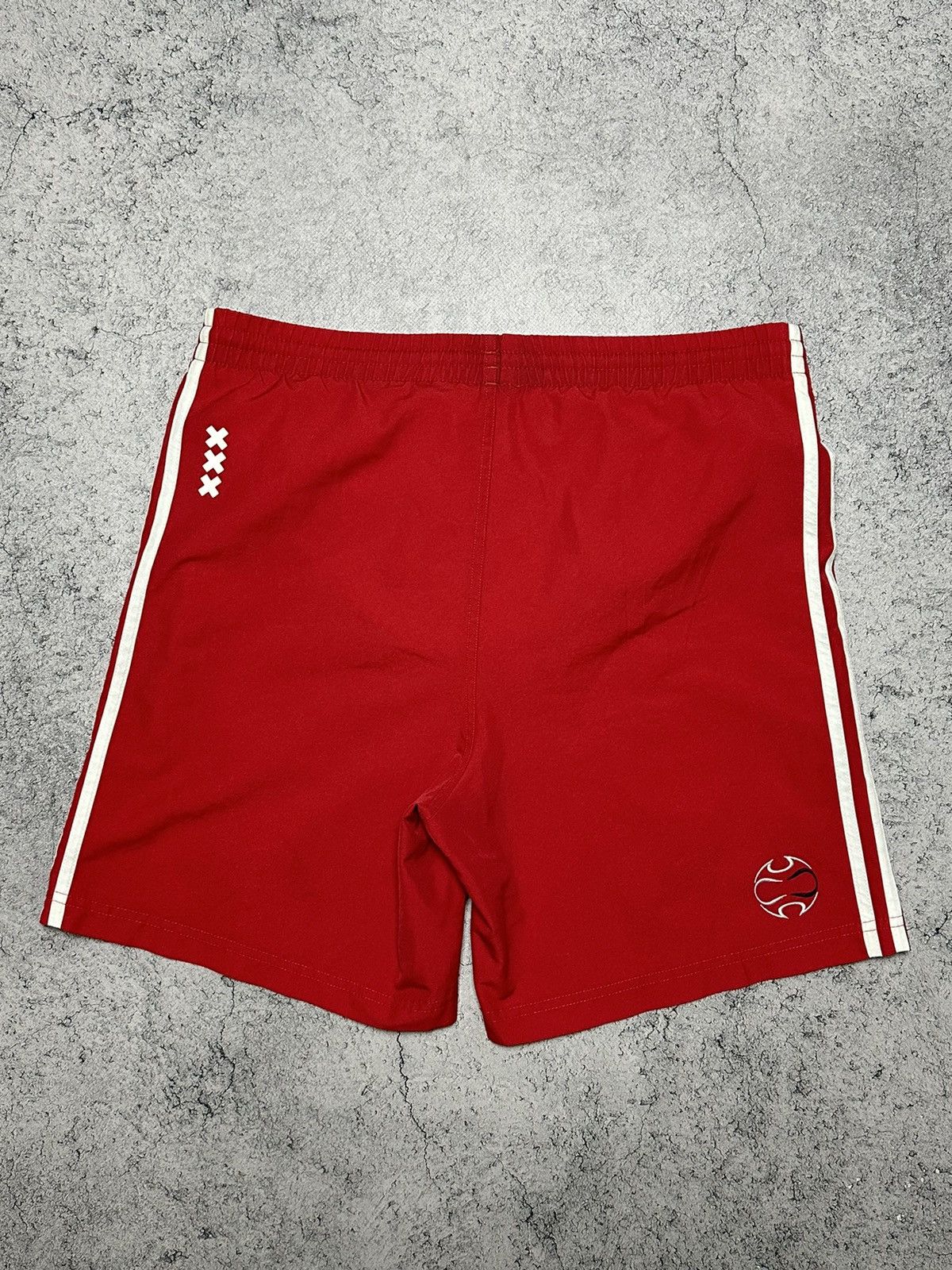 Adidas Adidas Ajax Amsterdam Football Soccer Red Shorts Size US 32 / EU 48 - 5 Thumbnail