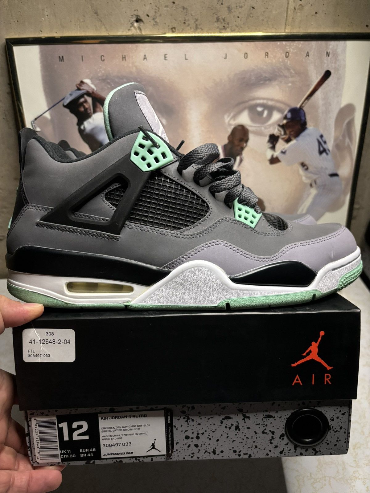Jordan 4 Green Glow | Grailed