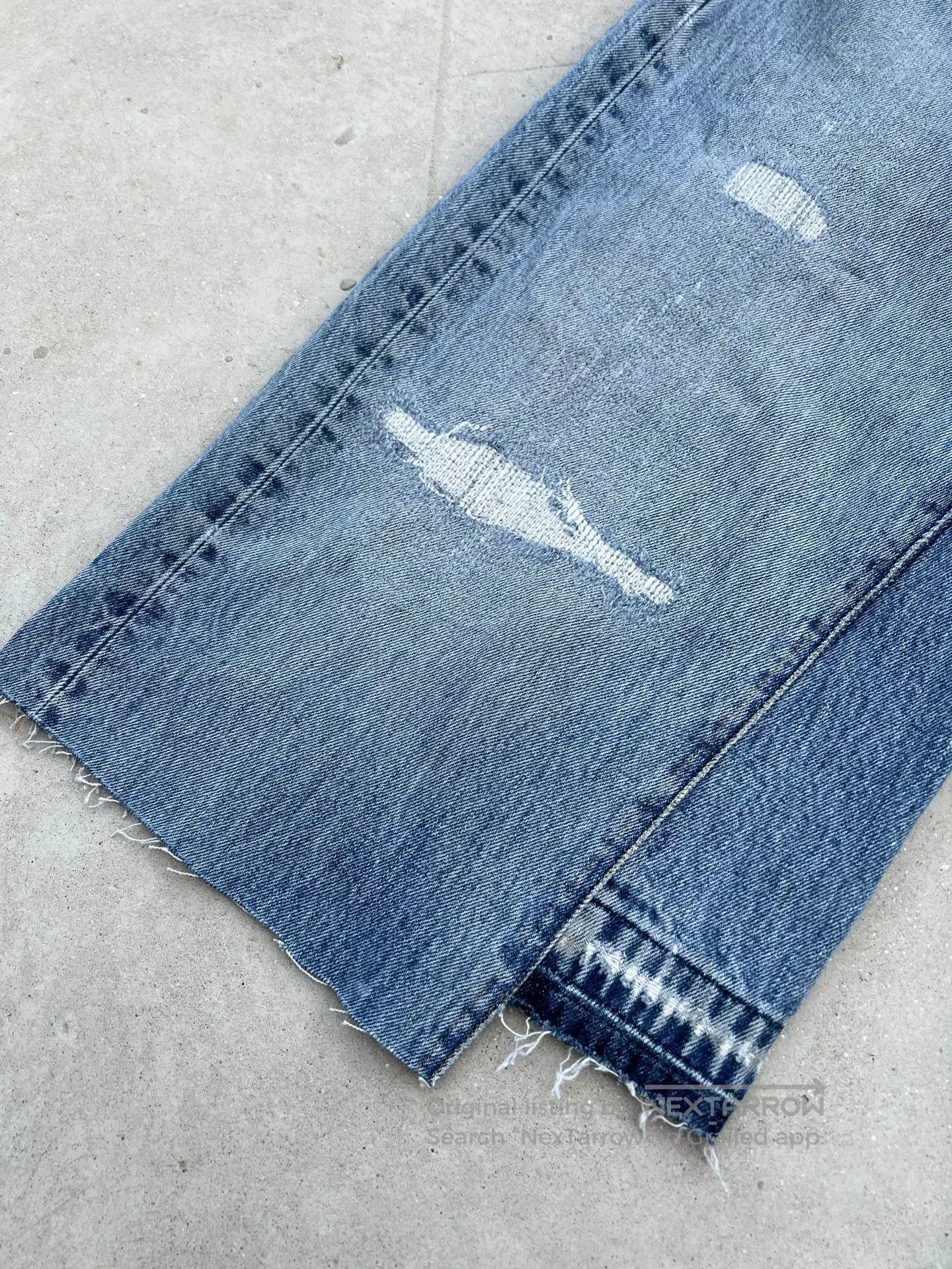 Vintage Vintage 90s Levis Baggy Cropped Jeans. Size US 33 - 4 Thumbnail