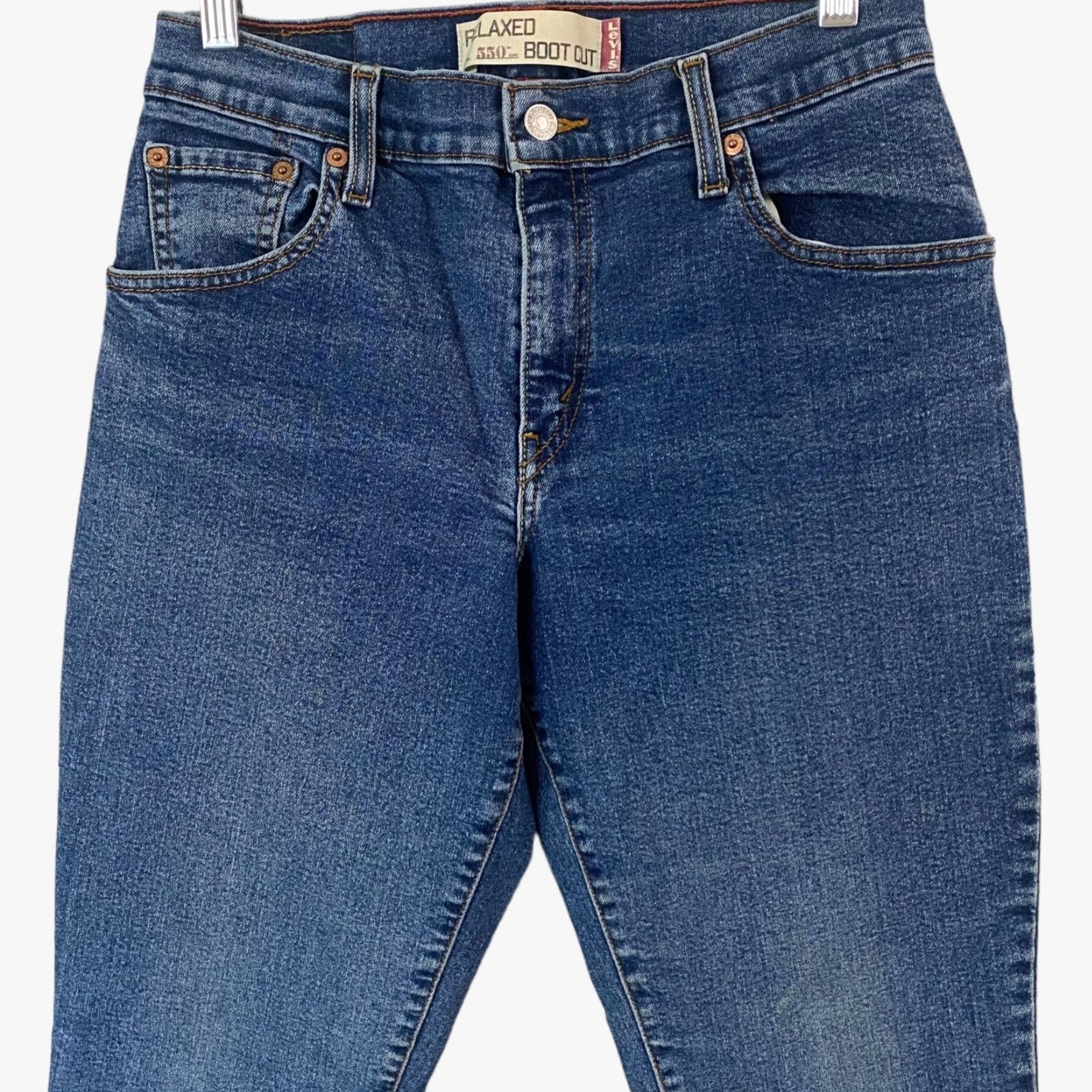 Levi's VINTAGE Levi's 550 Boot Cut Jeans Relaxed Women's 8L Blue Medium Wash Mid-Rise Denim Jeans Women Size 30" / US 8 / IT 44 - 5 Thumbnail