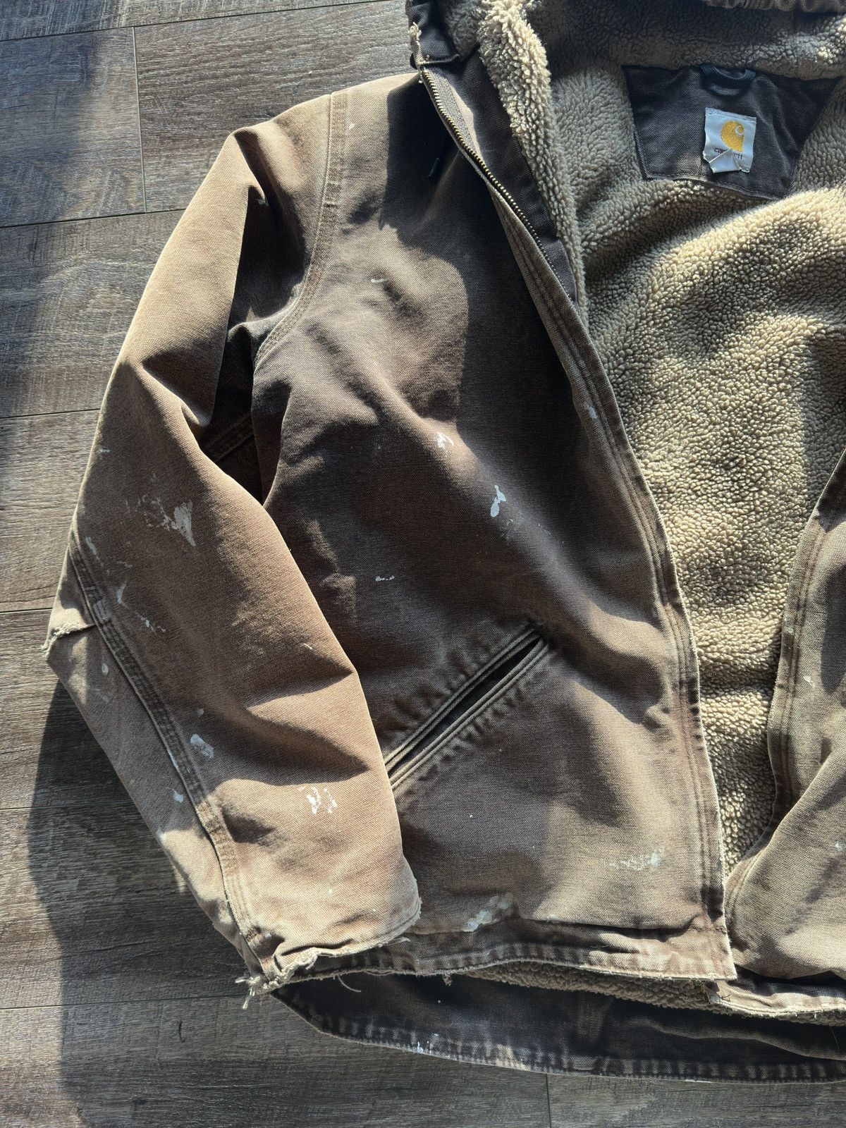 Carhartt Fleece lined vintage carhartt jacket Size US L / EU 52-54 / 3 - 3 Thumbnail