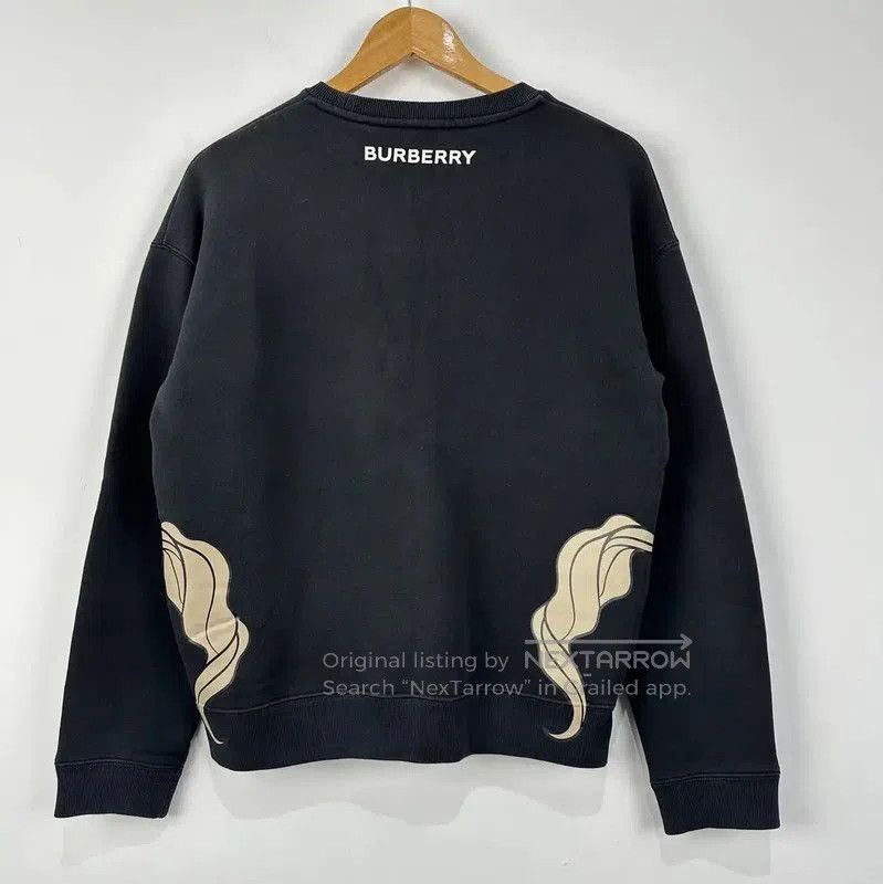 Burberry Burberry Black Cotton Graphic Sweatshirt. Size L / US 10 / IT 46 - 2 Thumbnail