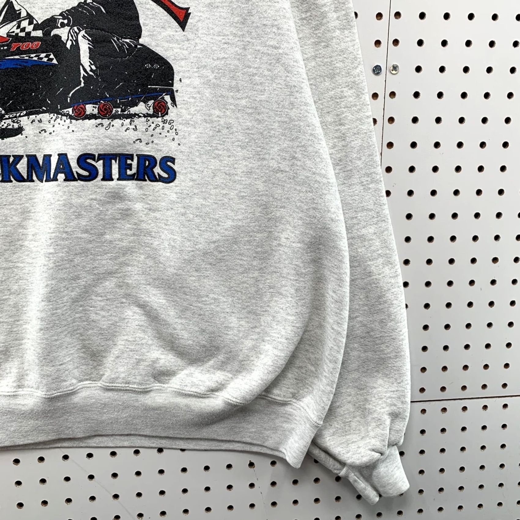 Jerzees VINTAGE Jerzees Sweatshirt Mens 2XL Gray Fleece Snowmobile USA Trackmaster 90s Outdoor Shirt Size US XXL / EU 58 / 5 - 7 Thumbnail