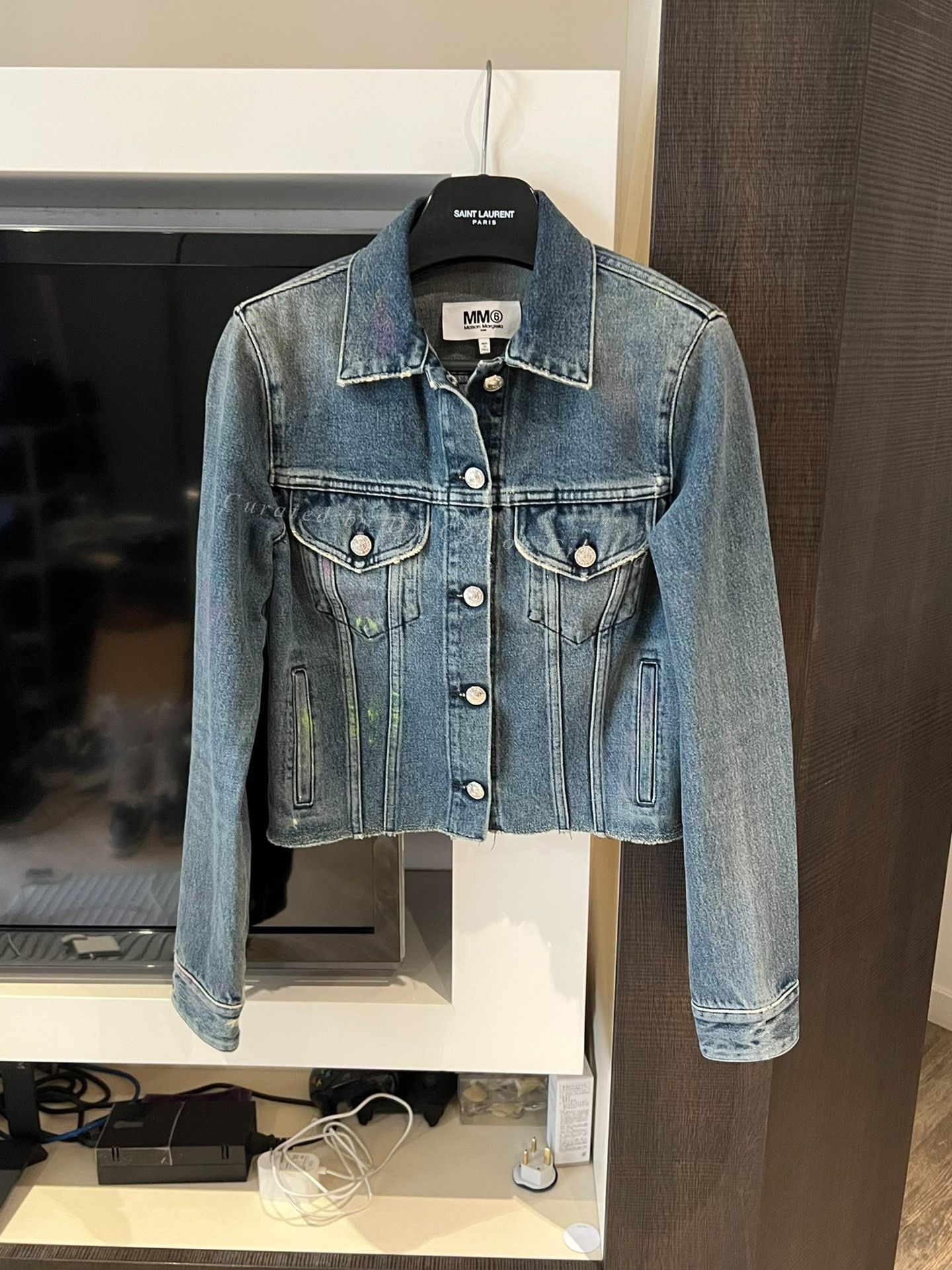 Maison Margiela Maison Margiela MM6 Women's Short Denim Jacket Size S / US 4 / IT 40 - 1 Thumbnail