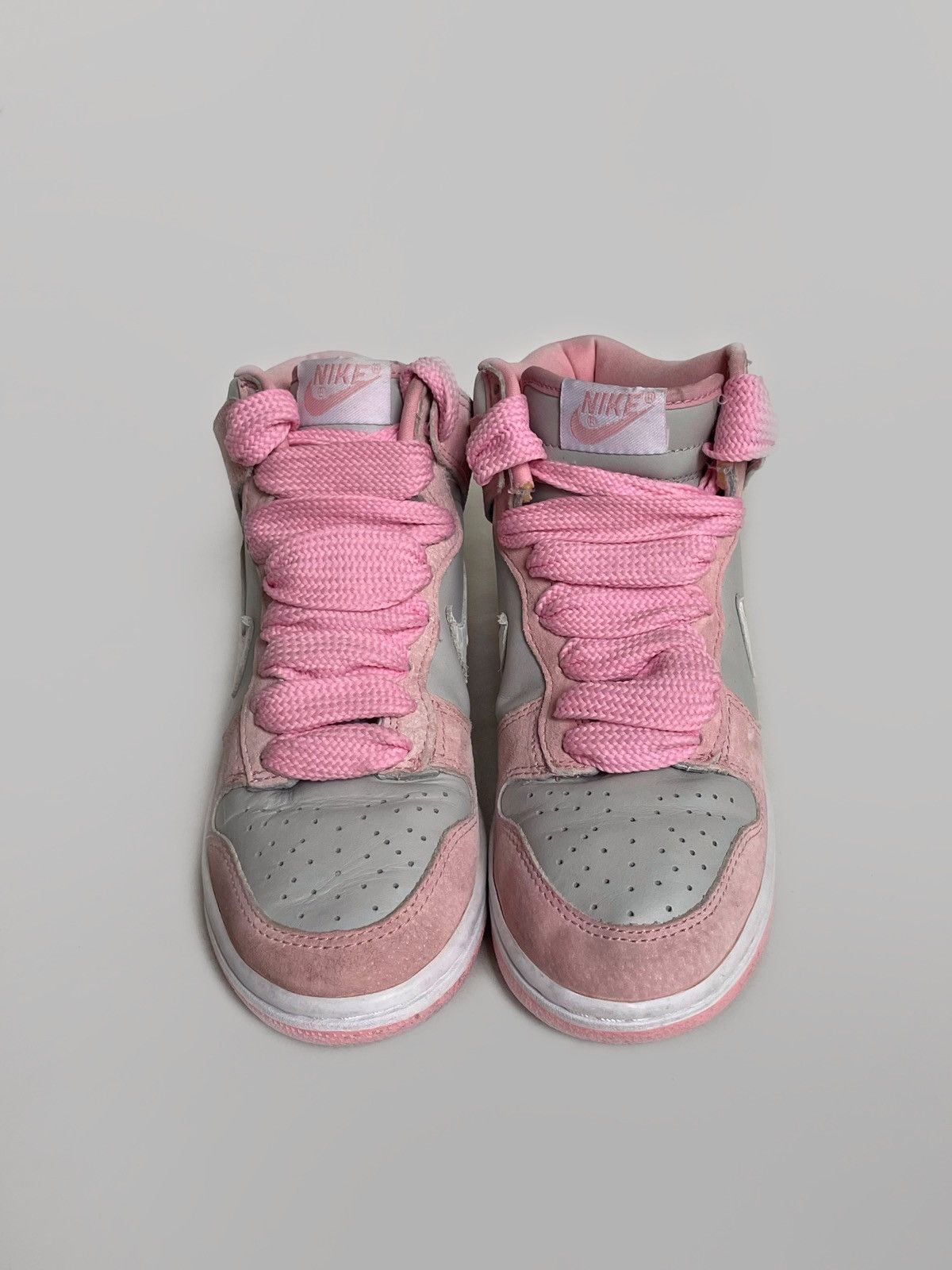 Nike × Vintage Vintage Nike dunk high grey/pink 2004 Size US 8 / IT 38 - 4 Thumbnail