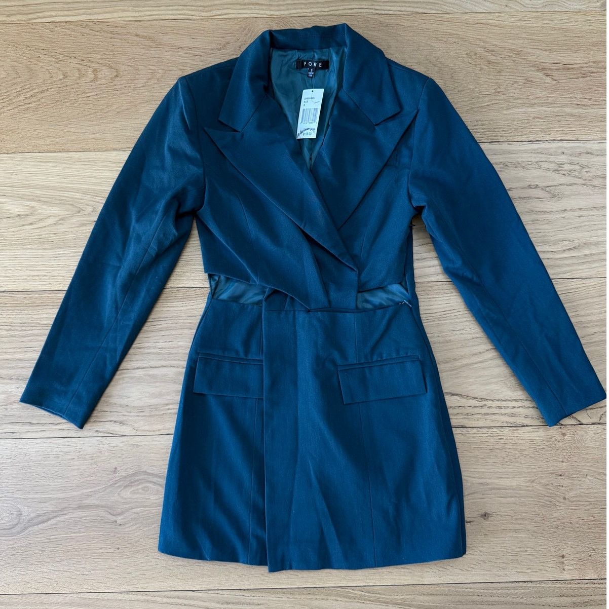 Bloomingdale's NWT FORE Blazer Long Sleeve Mini Cocktail Sheath Dress Size S / US 4 / IT 40 - 1 Thumbnail