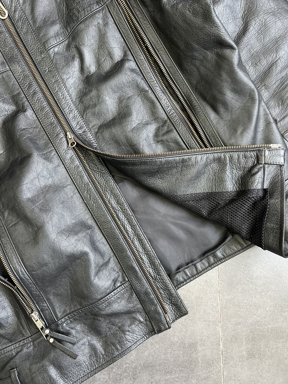 Harley Davidson × Vintage Vintage Harley Davidson Leather Jacket 2XL motorcycle Size US XXL / EU 58 / 5 - 9 Thumbnail