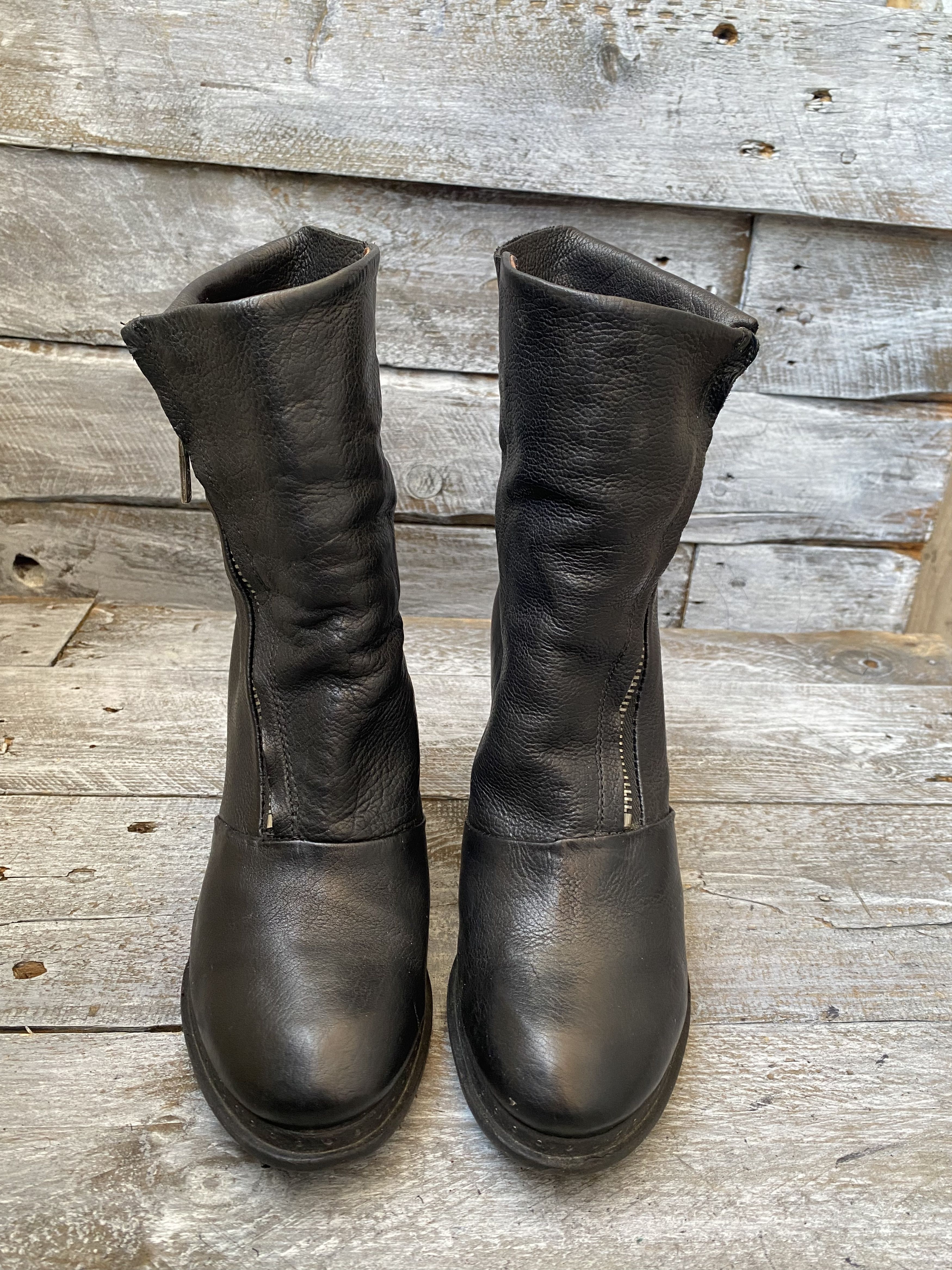 A.S.98 × If Six Was Nine As 98 black grunge heel boots sz36 Size US 6 / IT 36 - 4 Thumbnail