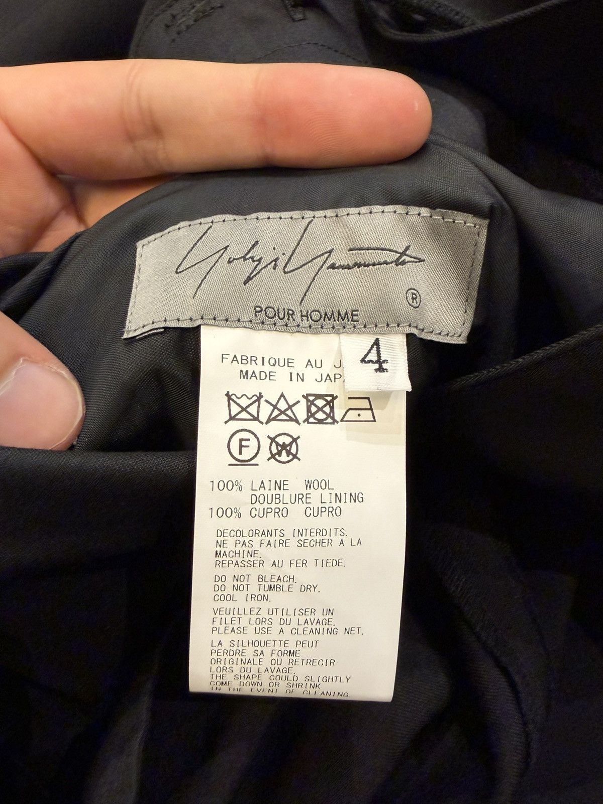 Yohji Yamamoto Yohji Yamamoto Wide Leg Trousers Size US 44 / EU 60 - 3 Thumbnail