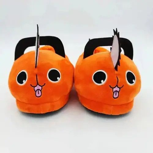 Jewelry Pochita Slippers Chainsaw Man children Warm winter Size US 6 / EU 39 - 3 Thumbnail