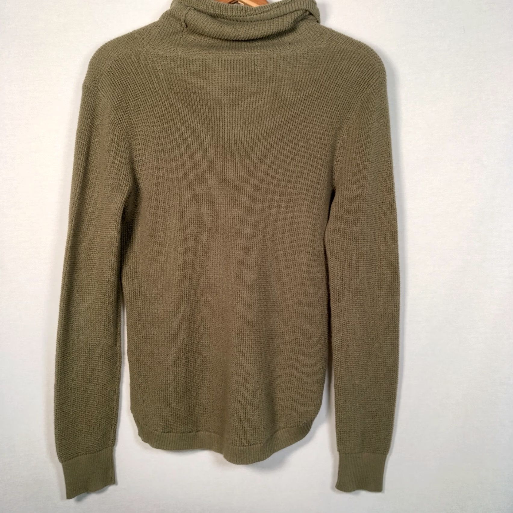 Ralph Lauren LAUREN RALPH LAUREN Shirt Women Medium High Neck Army Green Knit Tunic Casual Menswear Size M / US 6-8 / IT 42-44 - 2 Thumbnail