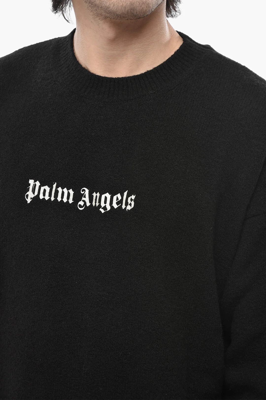Palm Angels og1mm0326 Crewneck Sweater in Black Size US XXL / EU 58 / 5 - 3 Thumbnail