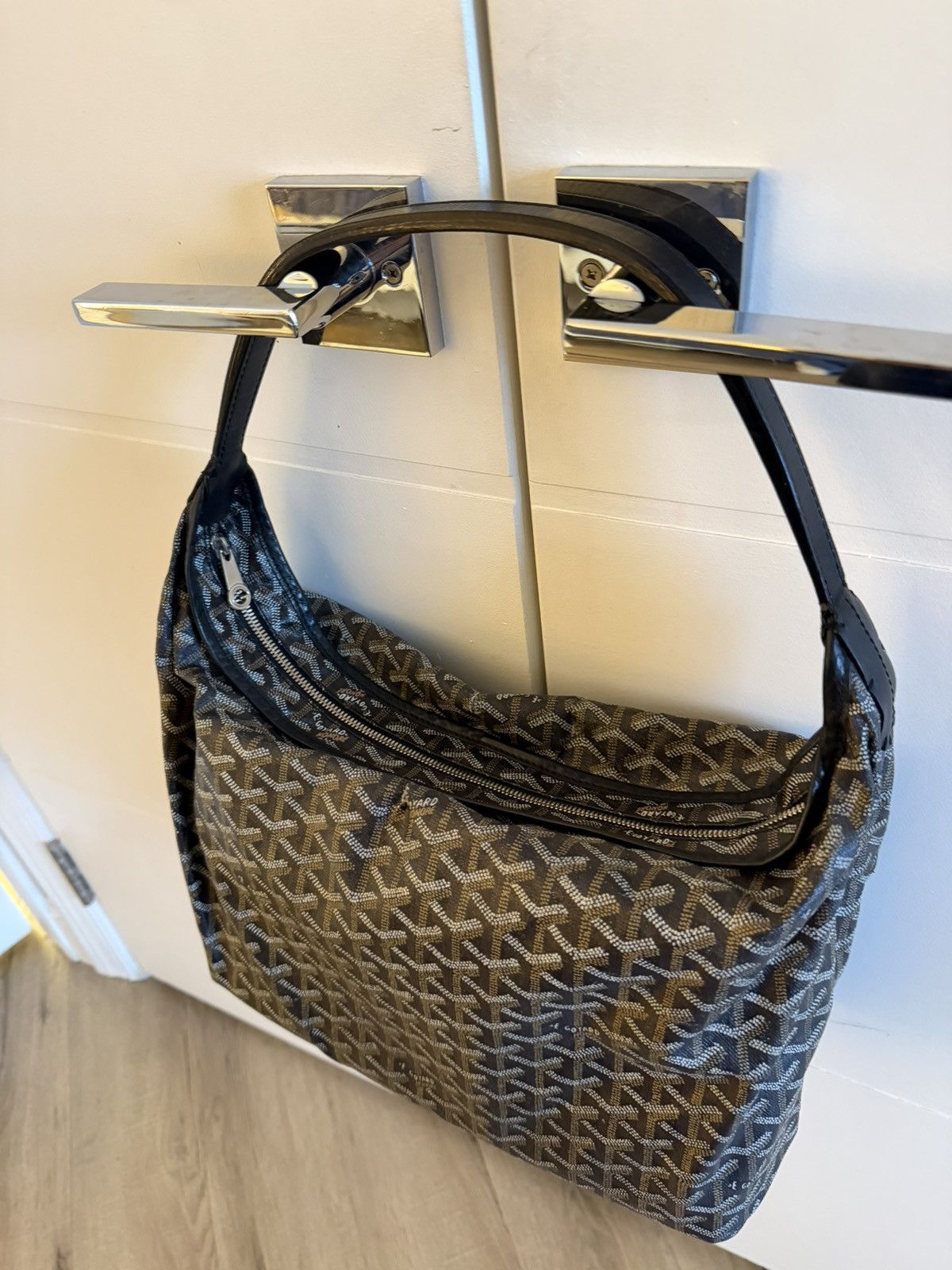 Goyard Goyard Hobo Fidji Zip Closure Bag (Black) Size ONE SIZE - 7 Thumbnail