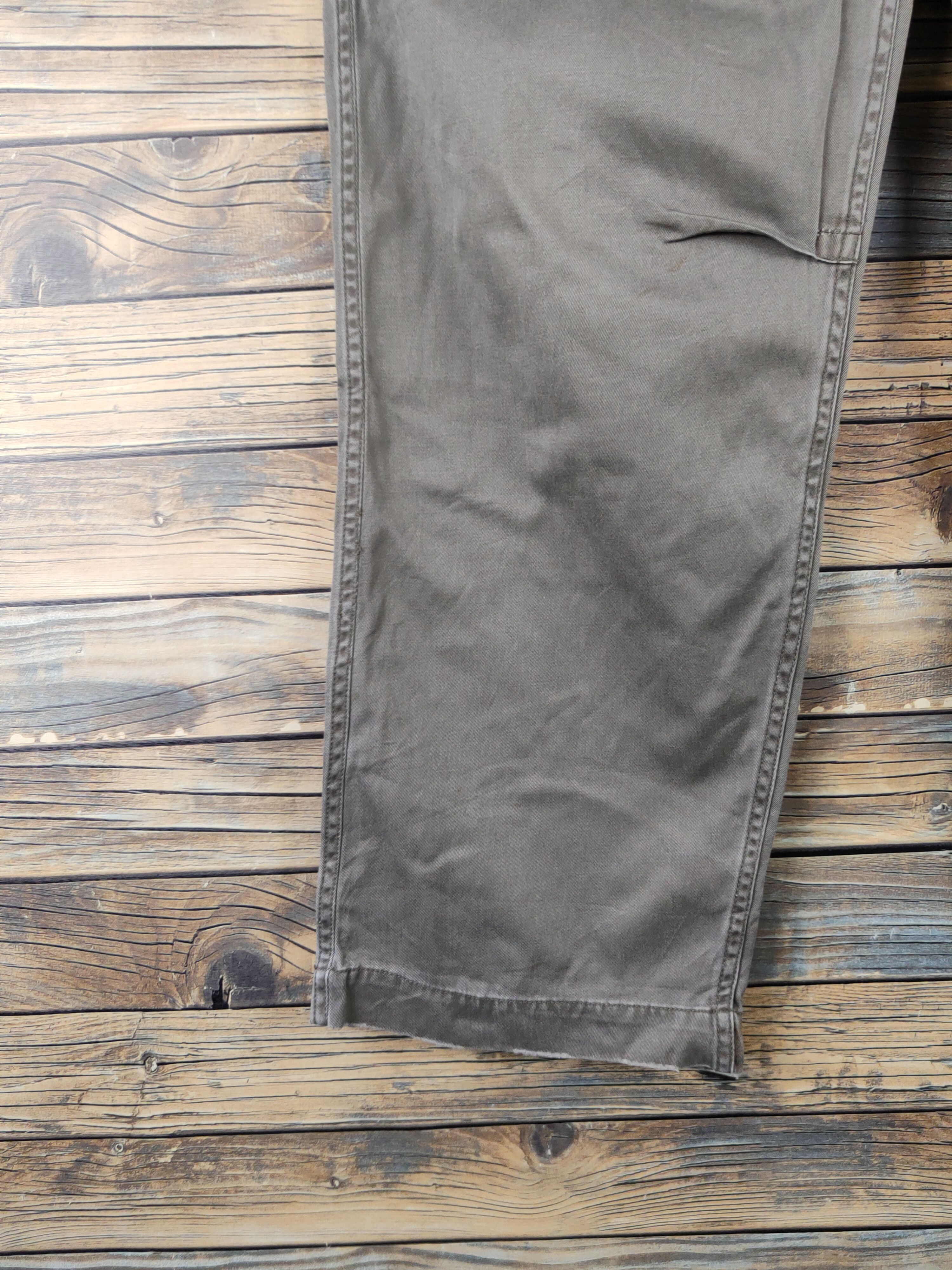 Japanese Brand DL Real Crush Clothing Olive Multipocket Cargo Pants #276 Size US 32 / EU 48 - 4 Thumbnail
