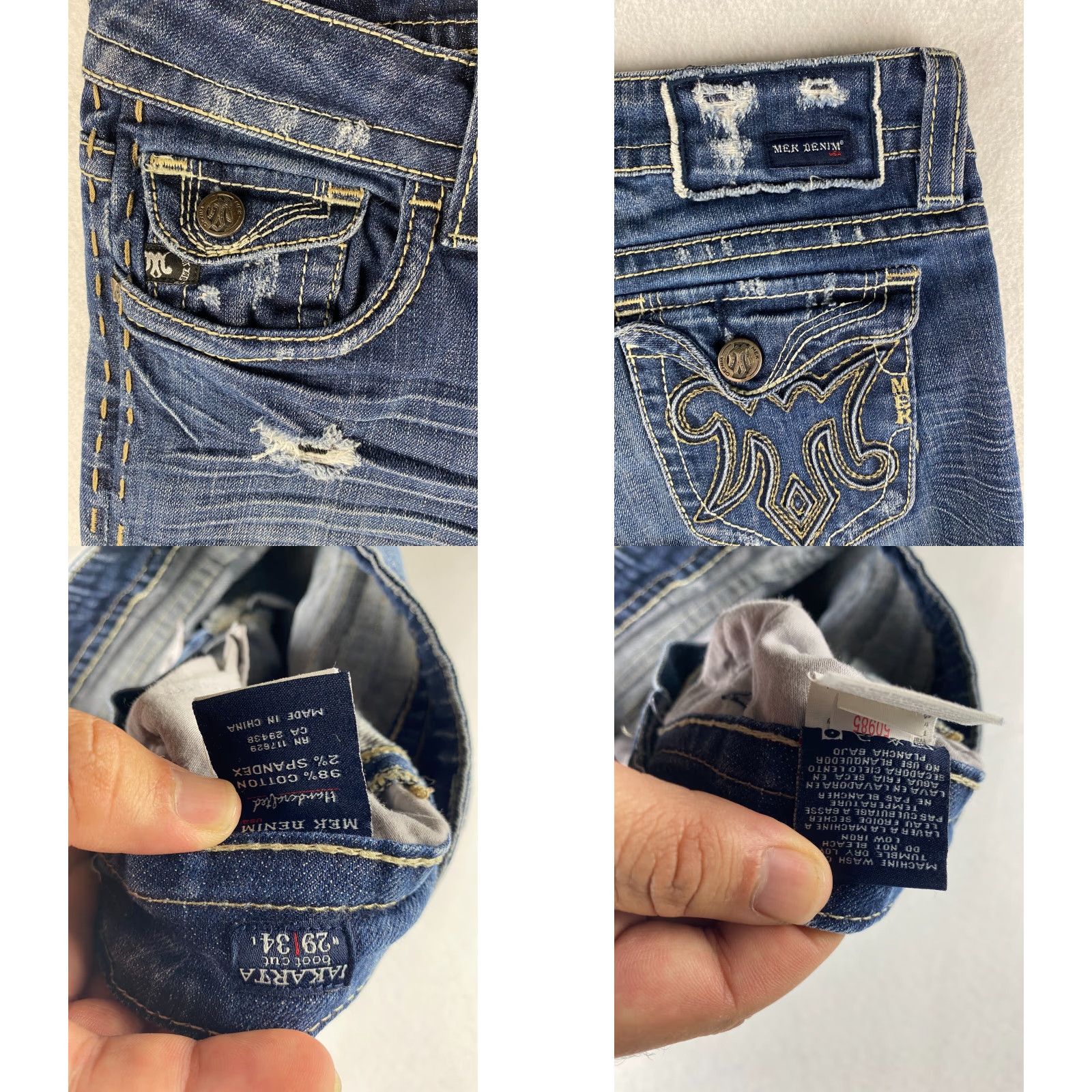 Denime VINTAGE: No (Skip; must start with VINTAGE if vintage) Size 29" - 8 Thumbnail