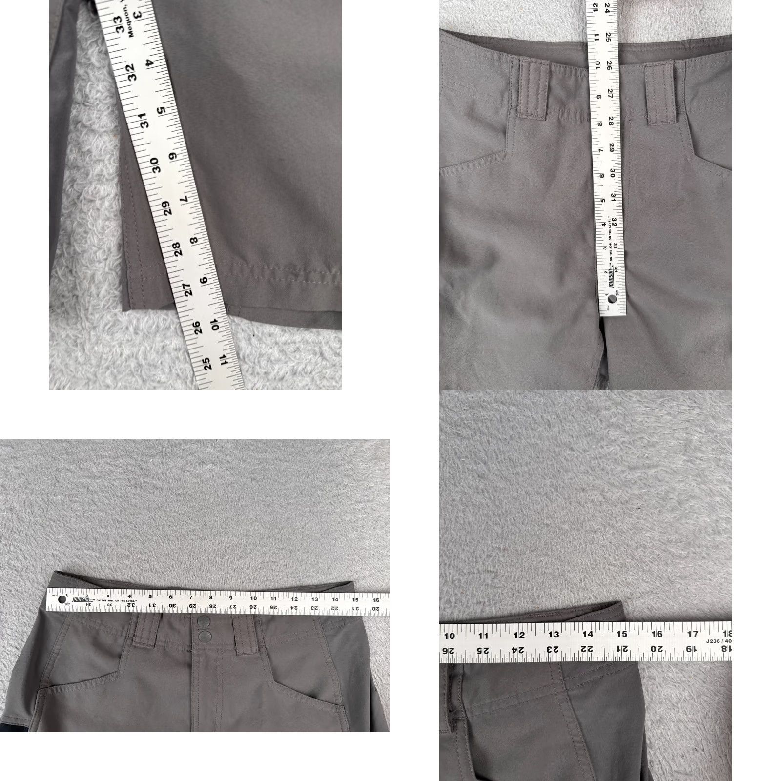 Vintage Columbia Mens Shorts Cargo Nylon Gray 30x10 Regular PFG Outdoor Shell Pocket Logo Casual Boat Fishing Kayak Size US 30 / EU 46 - 8 Thumbnail