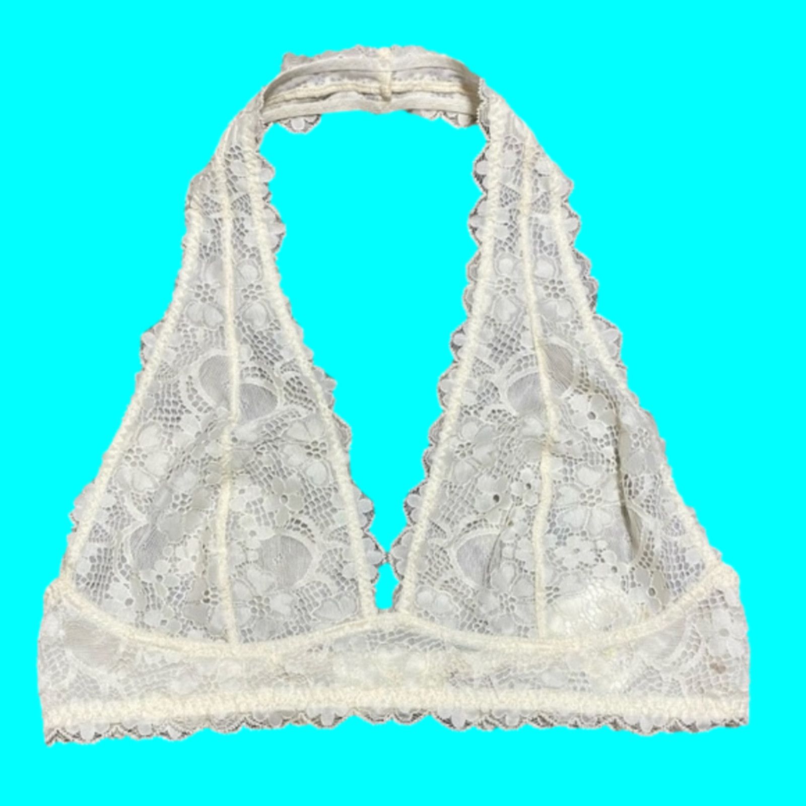 Free People Nwt Free People halter bralette, creamy white Size M / US 6-8 / IT 42-44 - 1 Thumbnail