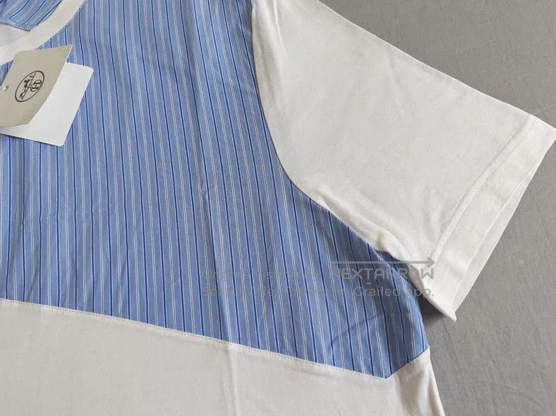 Hermes Hermes Short-sleeved t-shirt, color-blocked cotton Size US L / EU 52-54 / 3 - 5 Thumbnail
