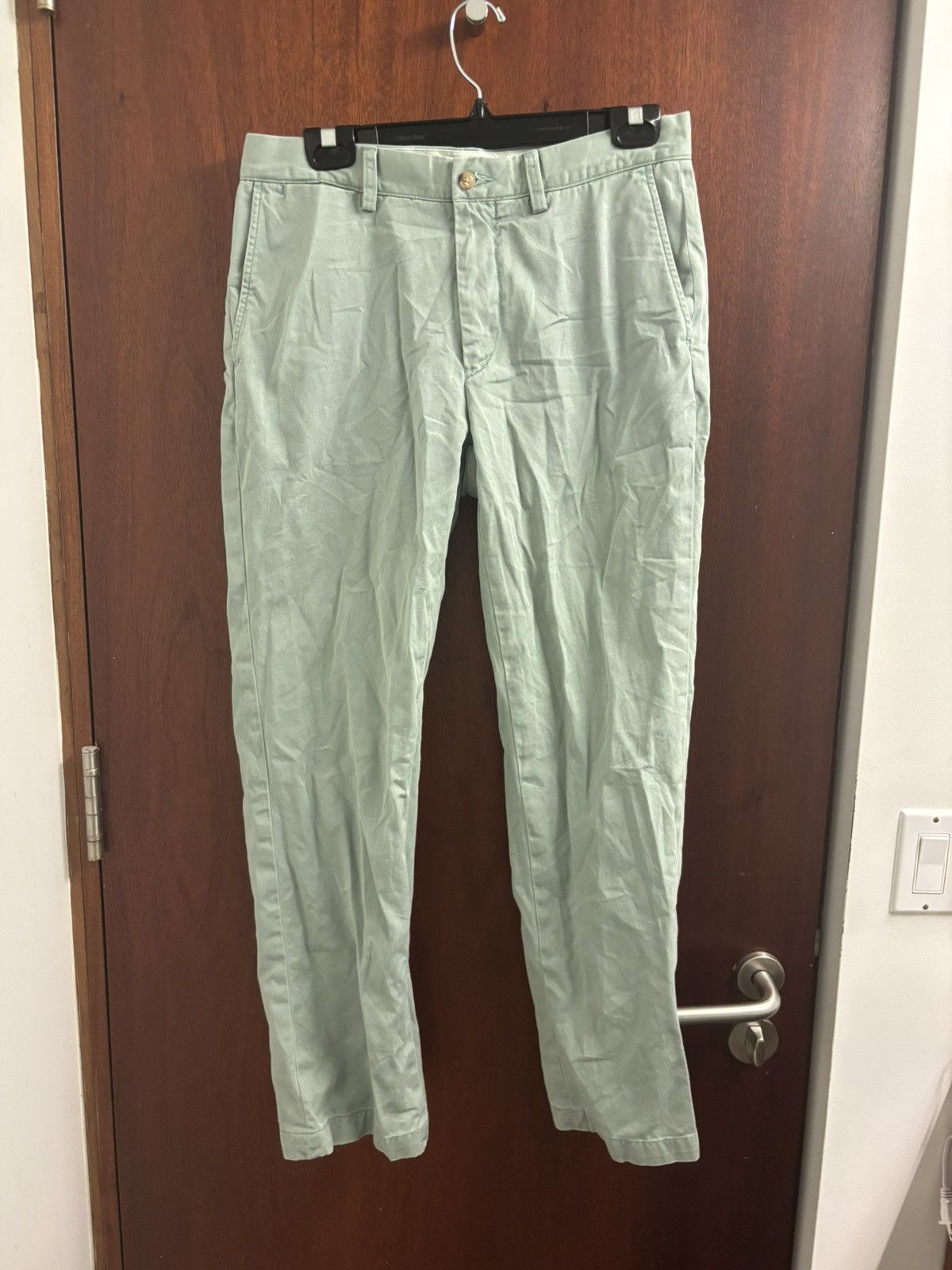 Polo Ralph Lauren Faded 100% cotton trousers light pale mint pistachio green Size US 32 / EU 48 - 1 Thumbnail