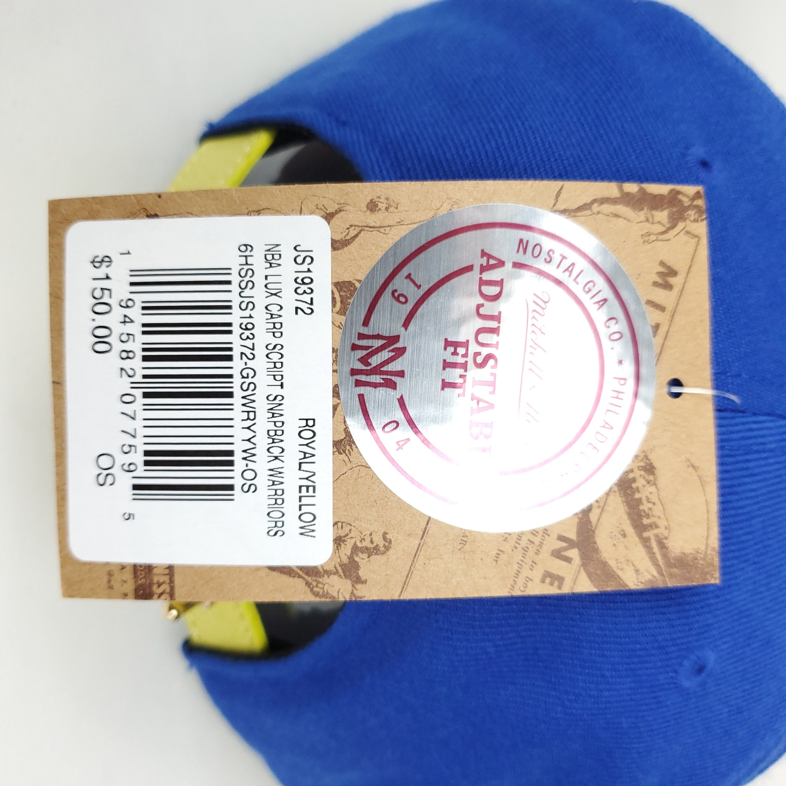Mitchell & Ness Golden State Warriors Carp Skin Bill Strapback Hat Size ONE SIZE - 6 Thumbnail
