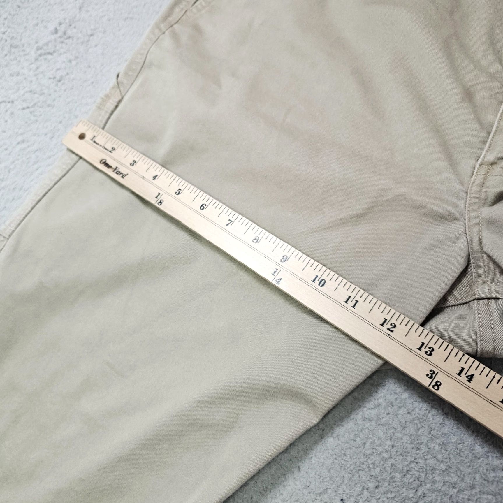 Vintage 40 Grit Carpenter Pants Mens 40x30 Beige Workwear Cotton Spandex Casual Utility Pockets Size US 40 / EU 56 - 4 Thumbnail