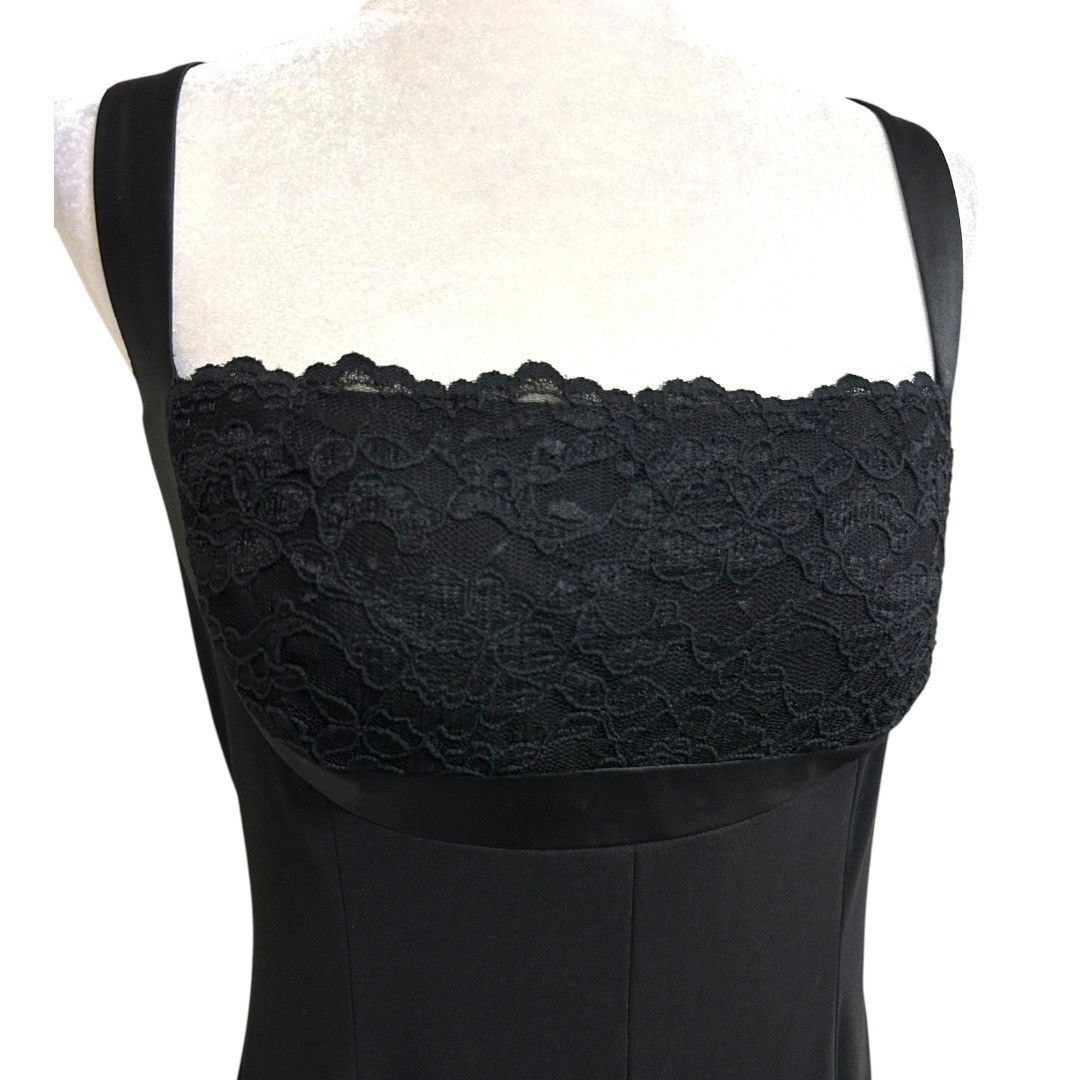 White House Black Market NWT White House Black Market Black Lace Bodice Formal Event Size L / US 10 / IT 46 - 3 Thumbnail