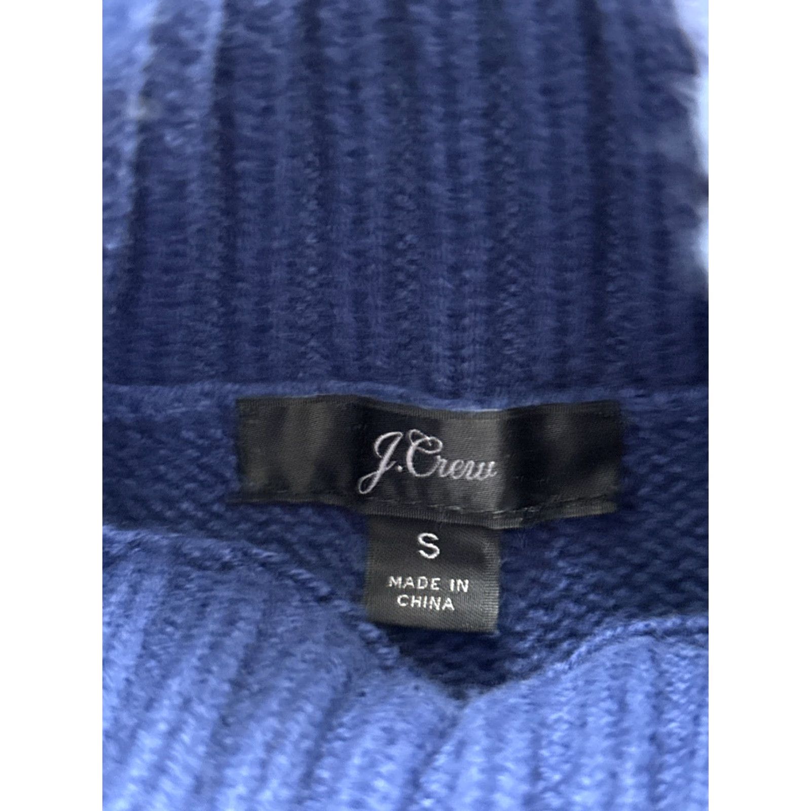 J.Crew J. Crew Sweater Men S Blue Cotton Collared Cable-Knit Fisherman Pullover Size US S / EU 44-46 / 1 - 4 Thumbnail