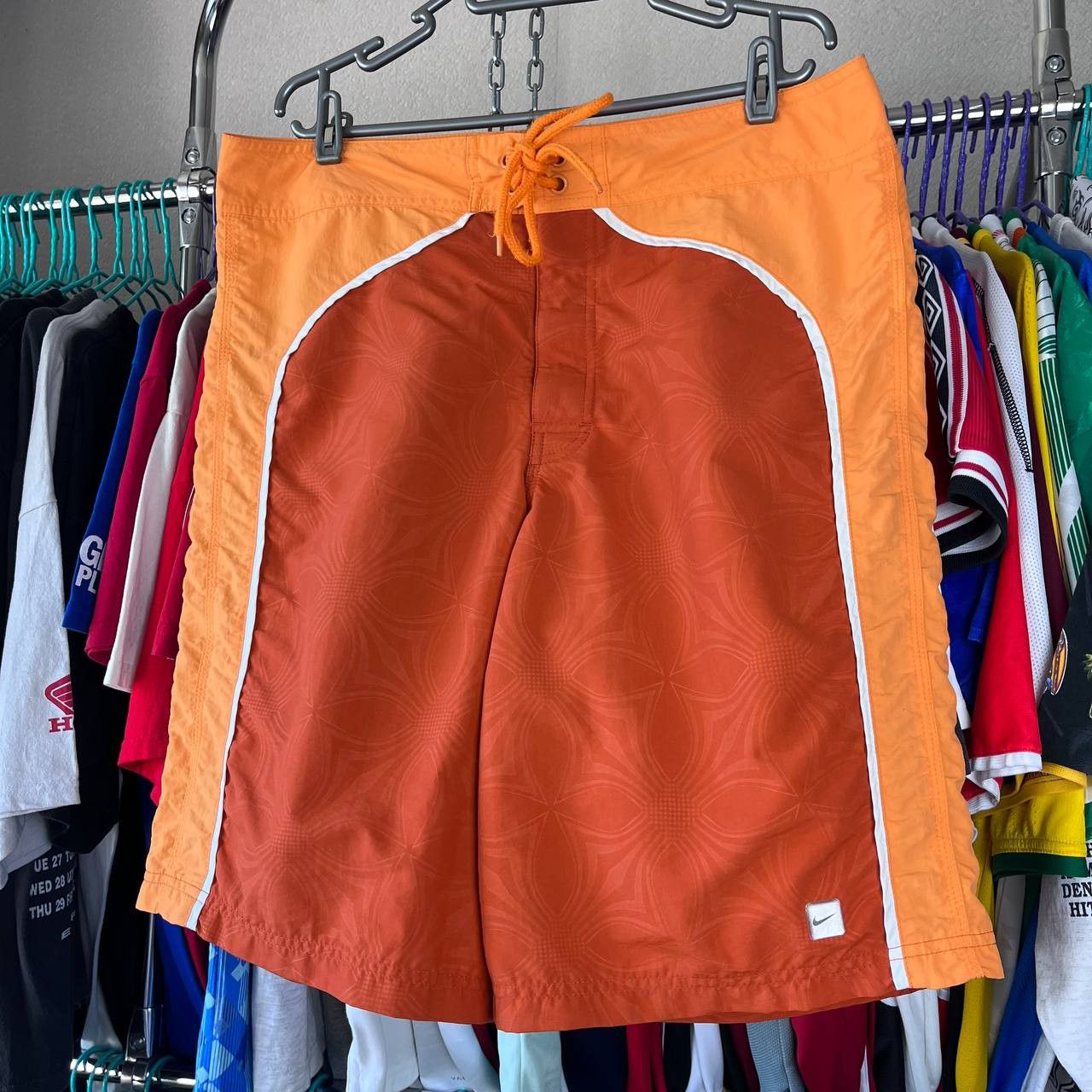 Nike Vintage Nike Swim Shorts Surf Sun Beach Hawaiian Style Size US 34 / EU 50 - 2 Thumbnail