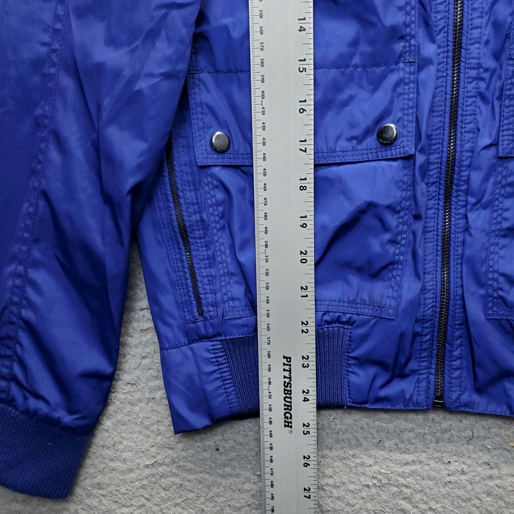 Calvin Klein Calvin Klein Lightweight Jacket Womens Small Blue Lined Packable Hood Full Zip Windbreaker, 100% Polyester, Regular, Blue, Size S Womens Size S / US 4 / IT 40 - 3 Thumbnail