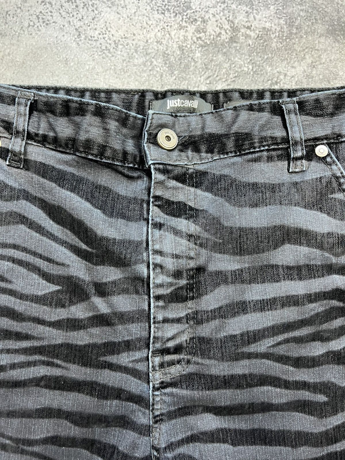 Just Cavalli Just Cavalli Black Striped Pants Womens Zebra Designer Size 27" / US 4 / IT 40 - 6 Thumbnail