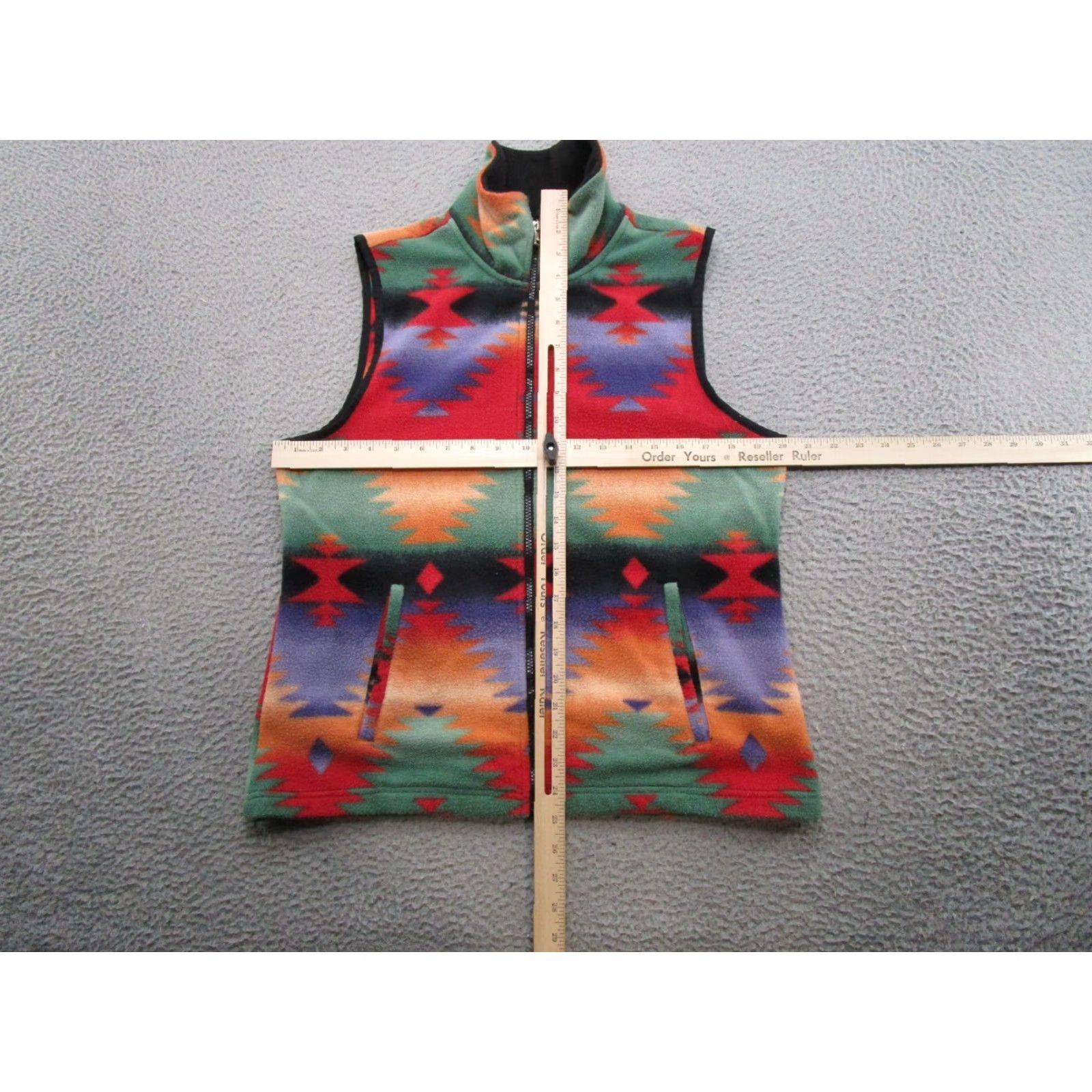 Chaps Chaps Fleece Vest Full Zip Aztec Colorful Navajo Polyester Women's Vest Multicolor Aztec Pattern Read Size L / US 10 / IT 46 - 5 Thumbnail