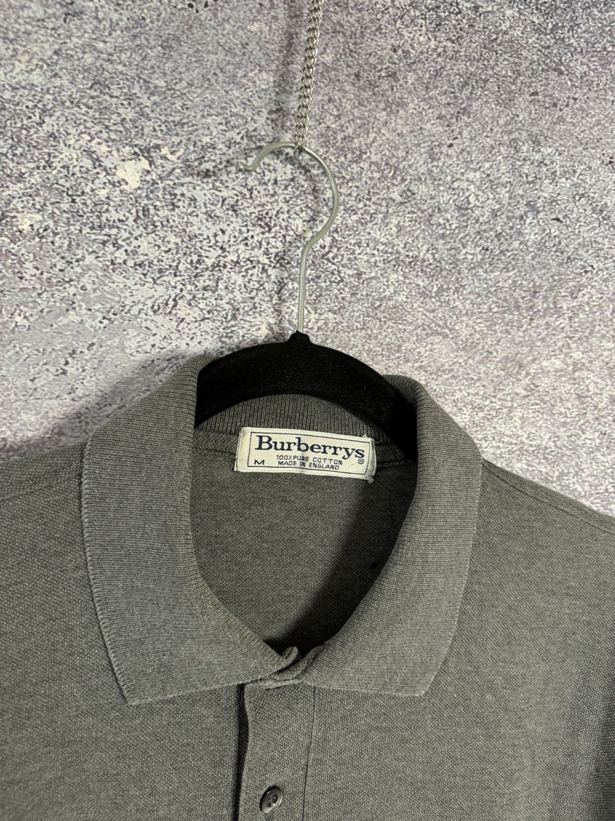 Burberry × Vintage Vintage Burberry Gray polos oldmoney M size Size US M / EU 48-50 / 2 - 9 Thumbnail