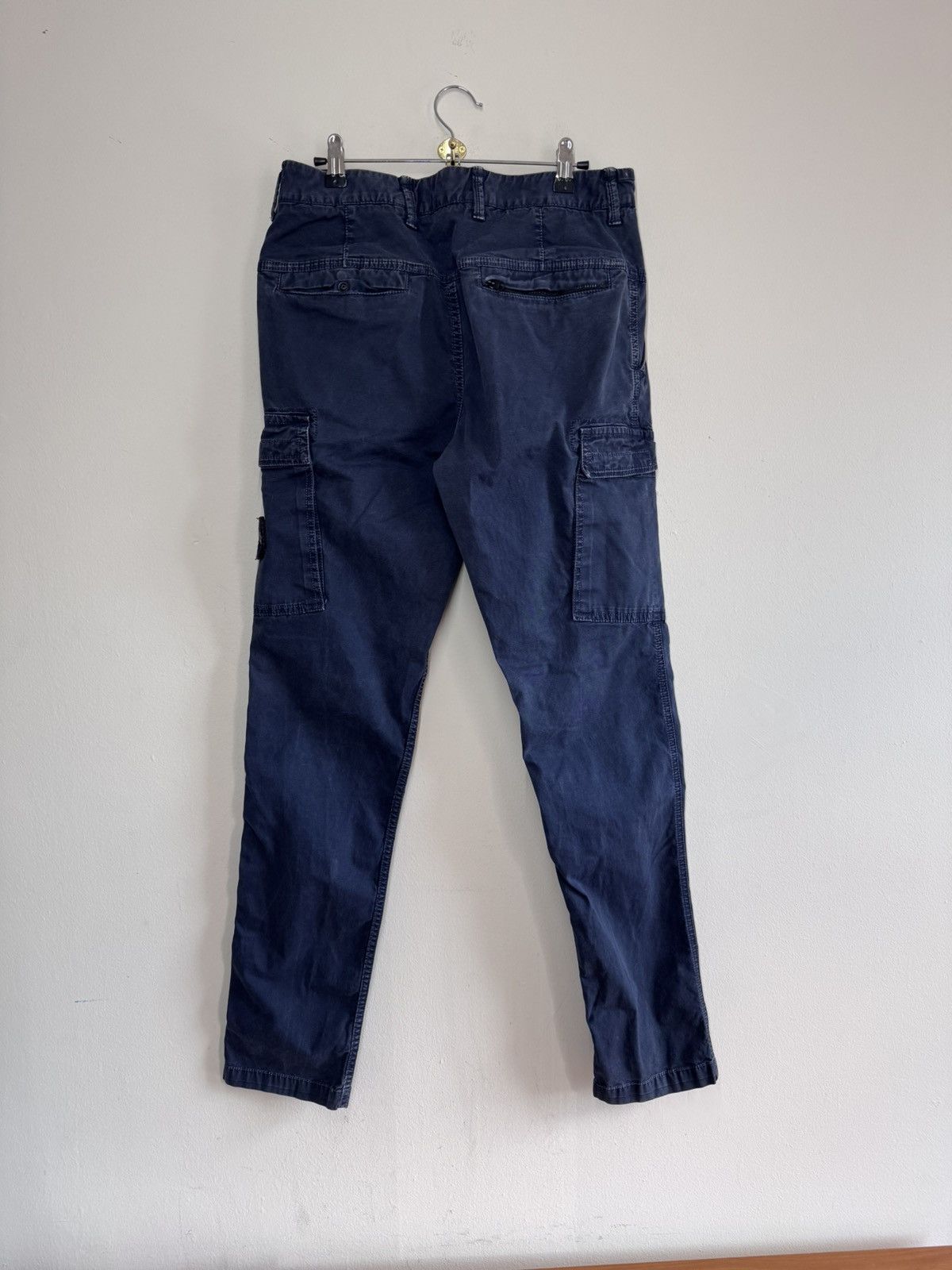 Stone Island Stone Island Marine Blue Garment Dyed Cargo Utility Pants 31 Size US 31 - 4 Thumbnail