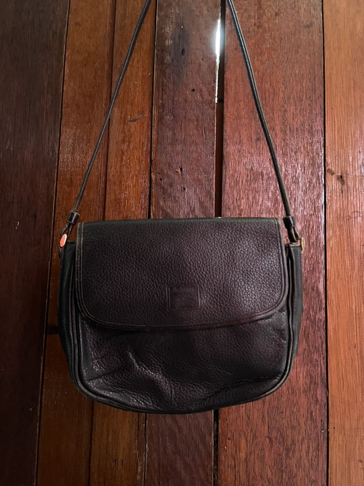 Burberry 90s Burberrys Pebbled Leather Stamped Logo Novacheck bag Size ONE SIZE - 2 Thumbnail