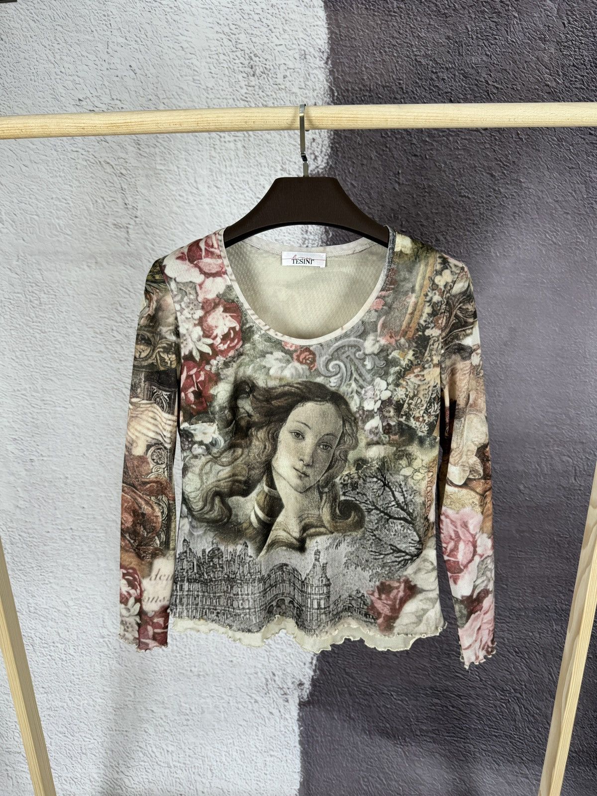 Linea Linea Tesini Renaissance Long Sleeve Mesh Tee Gaultier style Size M / US 6-8 / IT 42-44 - 1 Thumbnail