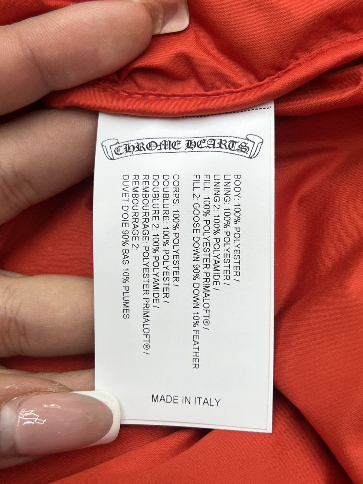 Chrome Hearts Chrome Hearts Red Monogram Cross Pattern Puffer Down Jacket Size US XL / EU 56 / 4 - 20 Thumbnail