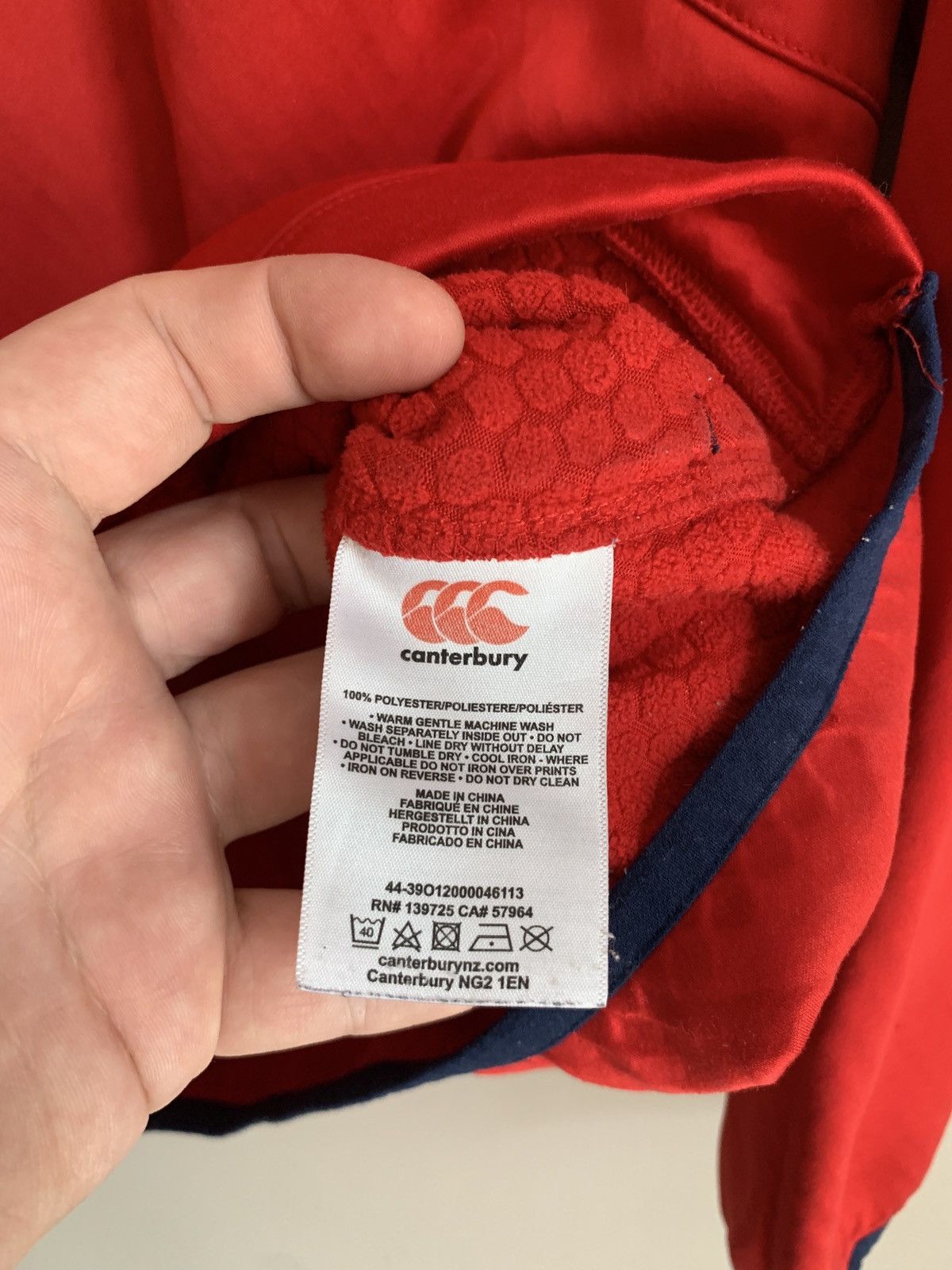 Canterbury of New Zealand British and Irish Lions Red Sweatshirt Rugby Canterbury Sz M Size US M / EU 48-50 / 2 - 22 Thumbnail