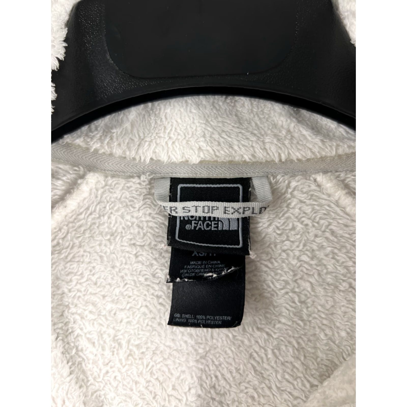The North Face The North Face Jacket Women XS White Full Zip Mock Neck Poly Fleece Womens Size XS / US 0-2 / IT 36-38 - 7 Thumbnail