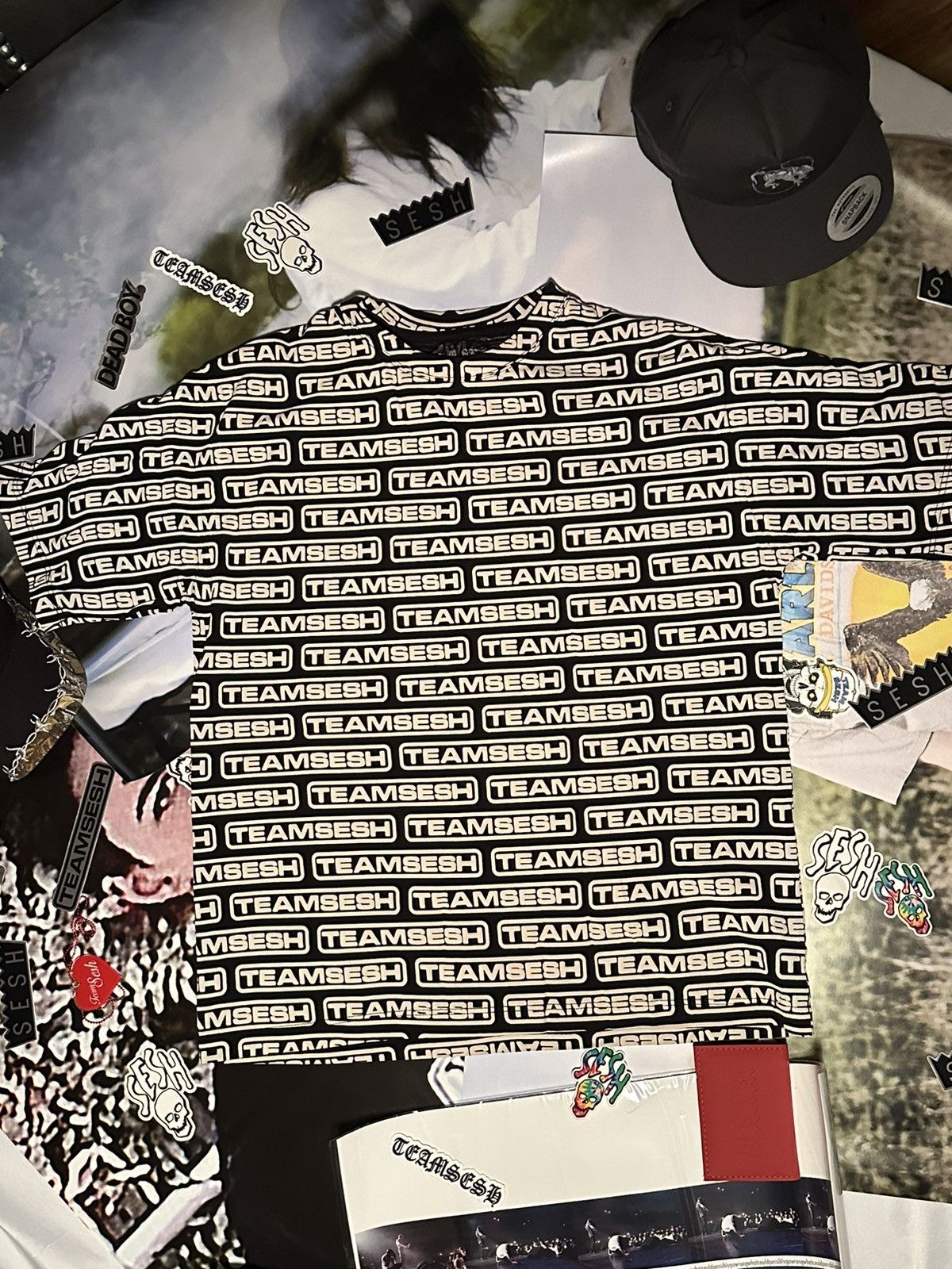 image of Bones x Team Sesh Teamsesh Bar Logo T-Shirt Short Sleeve in White, Men's (Size Medium)