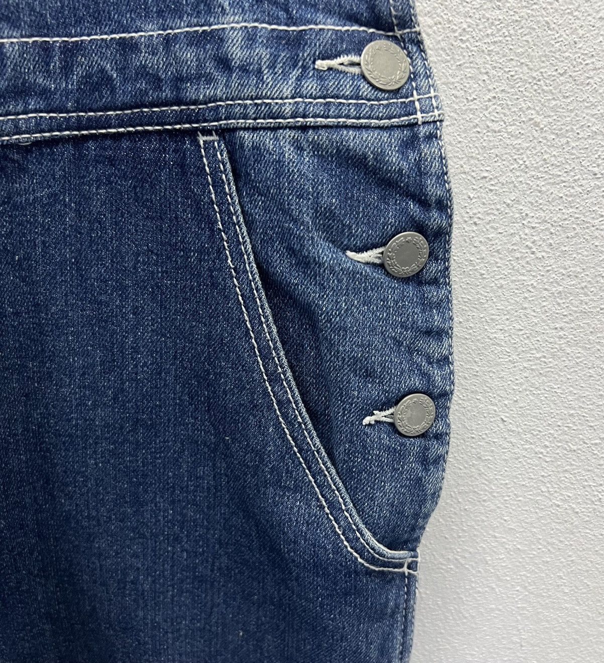 Vintage BEAMS HEART 100% Cotton Denim Overalls – Indigo Blue Size US 33 - 8 Thumbnail