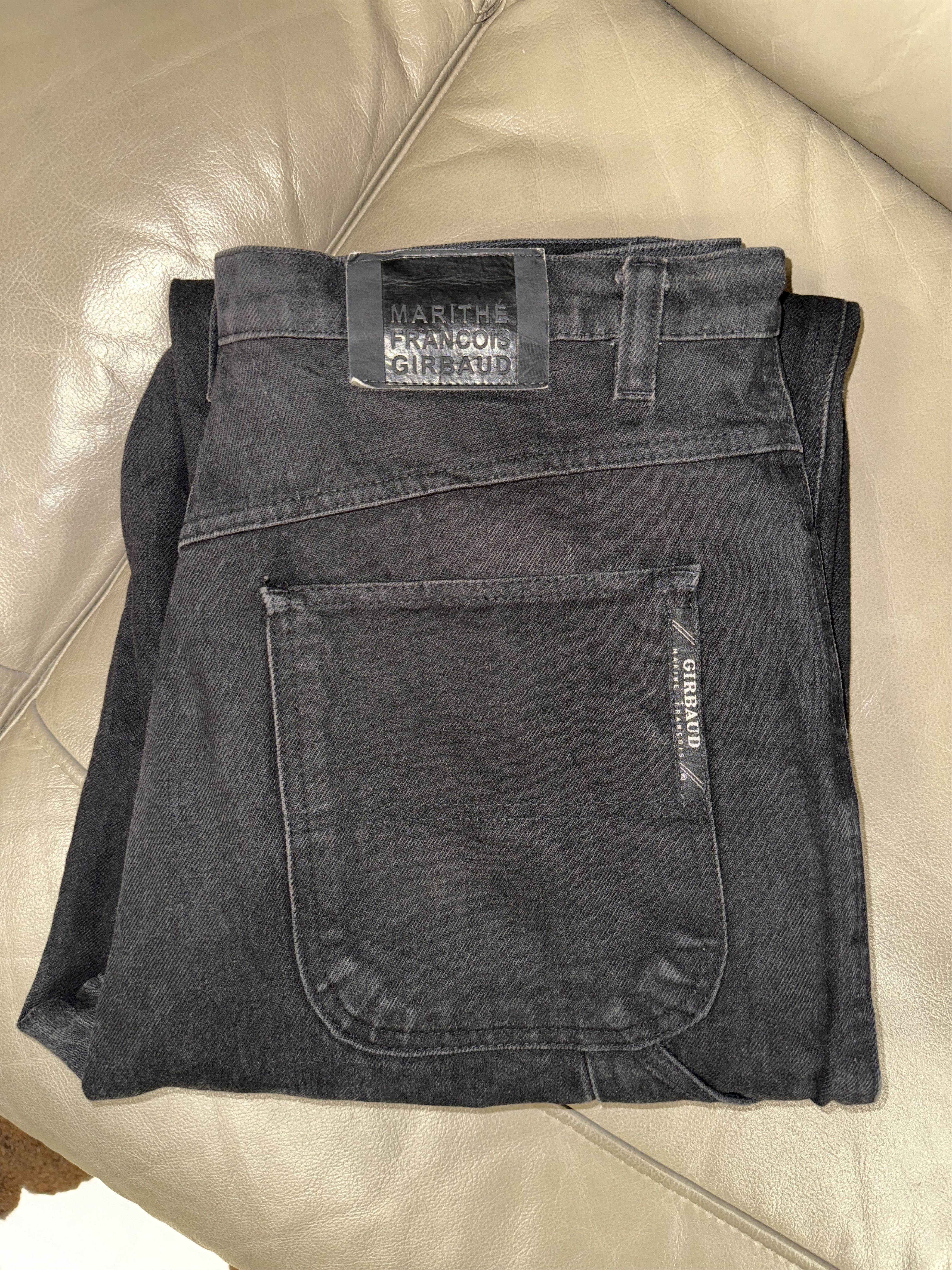 Marithe + Francois Girbaud black baggy jeans - 36