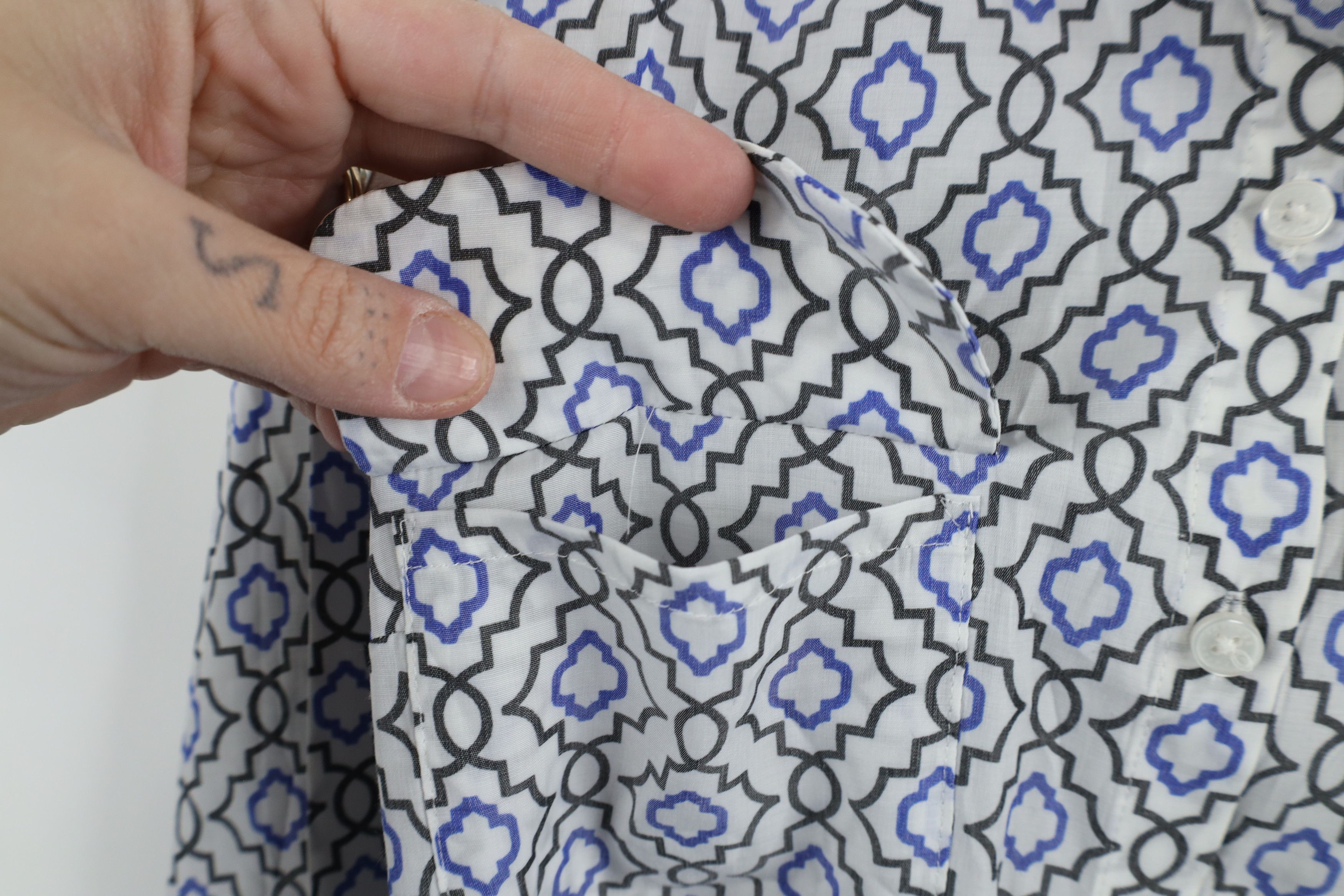 Express × Vintage New Express The City Long Sleeve Collared Button Shirt Size XS / US 0-2 / IT 36-38 - 6 Thumbnail