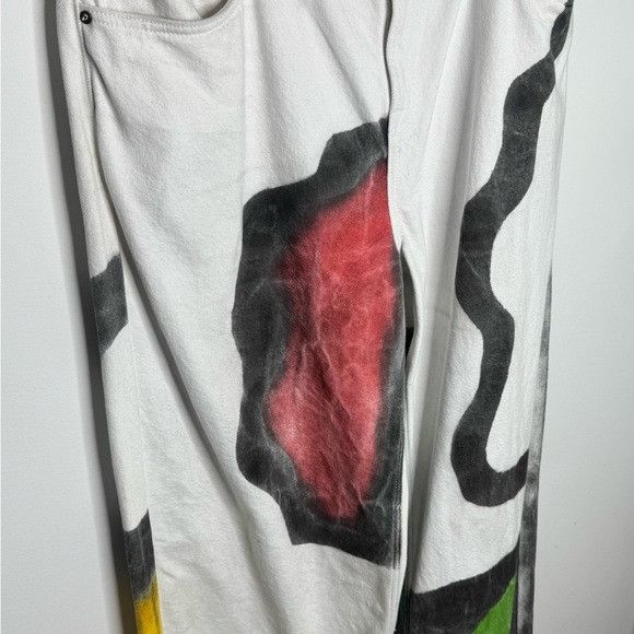 Glass Cypress Glass Cypress Painted White Jeans Men’s Size 36 Size US 36 / EU 52 - 3 Thumbnail